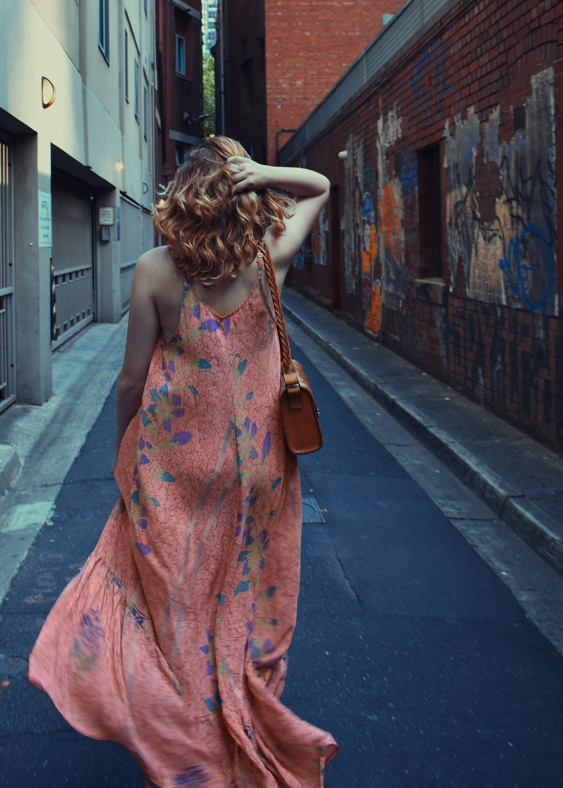 Silk crepe recycled repurposed vintage saree sari silk swing dress vintage style inspired maxi. The Outlaw Dame