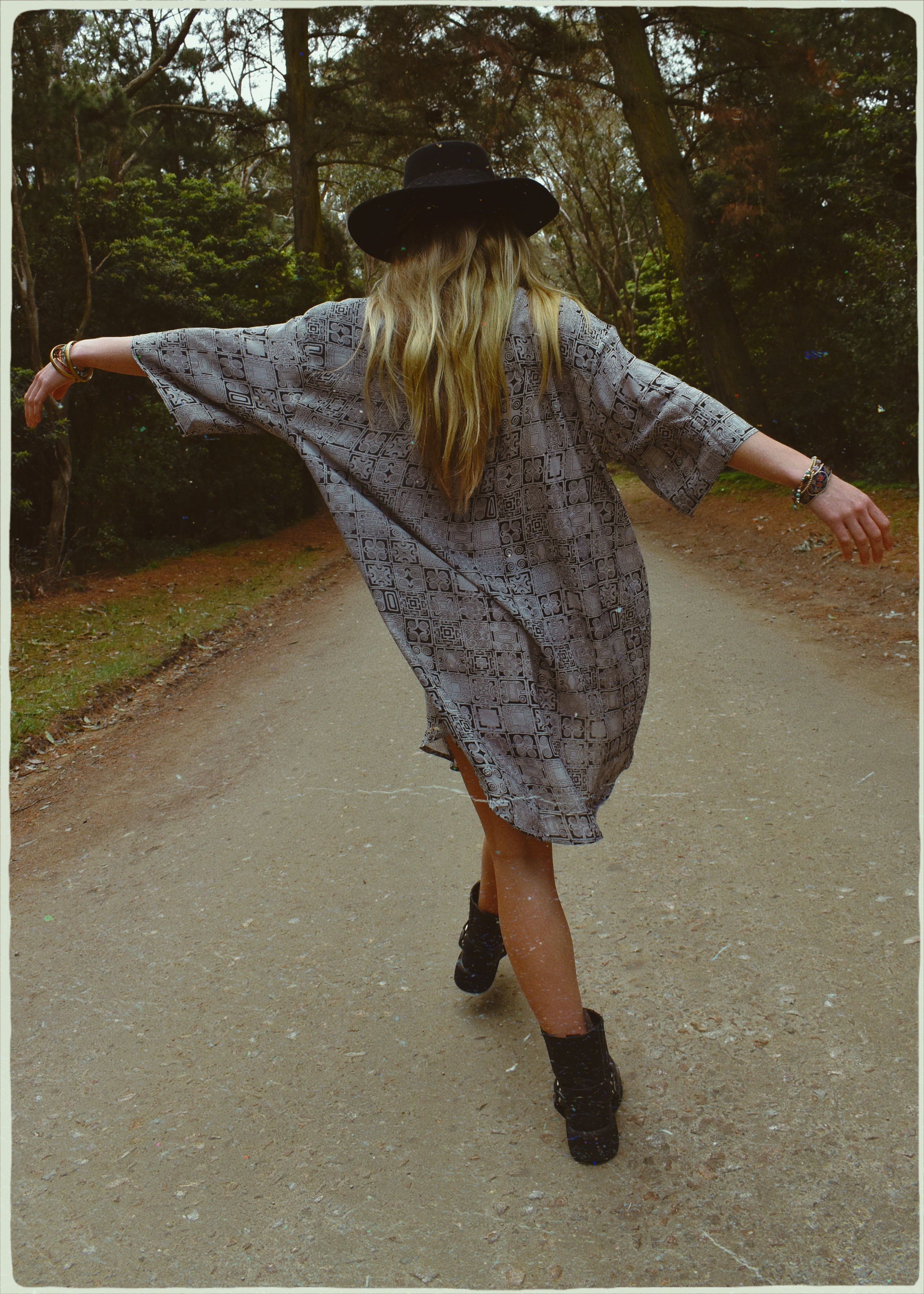 Astralagus Silk Crepe Oversized Shirt ~ Nimbus