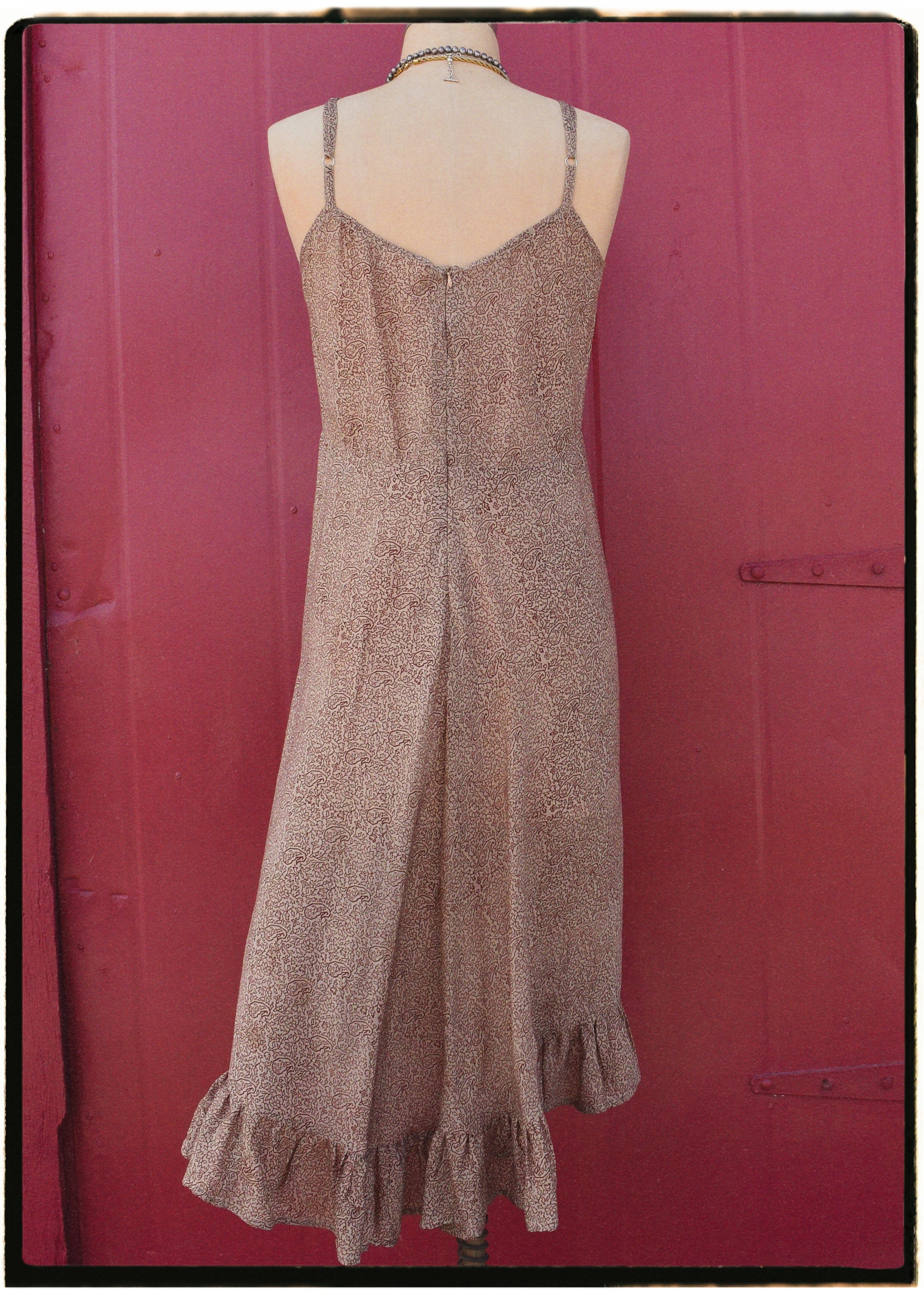 Rumex Silk Slip Dress ~ Hyacinth L