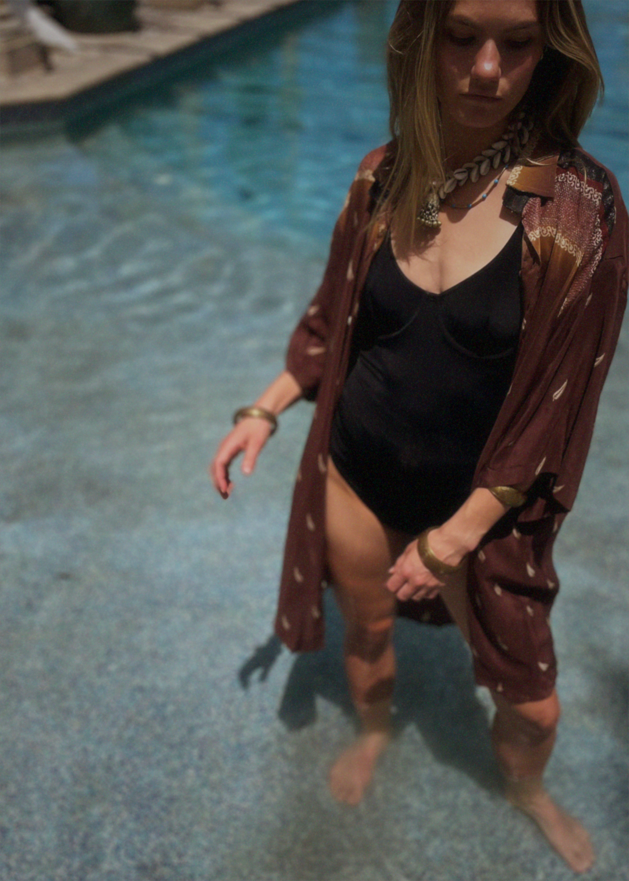 Astralagus Silk Crepe Oversized Shirt ~ Cacao