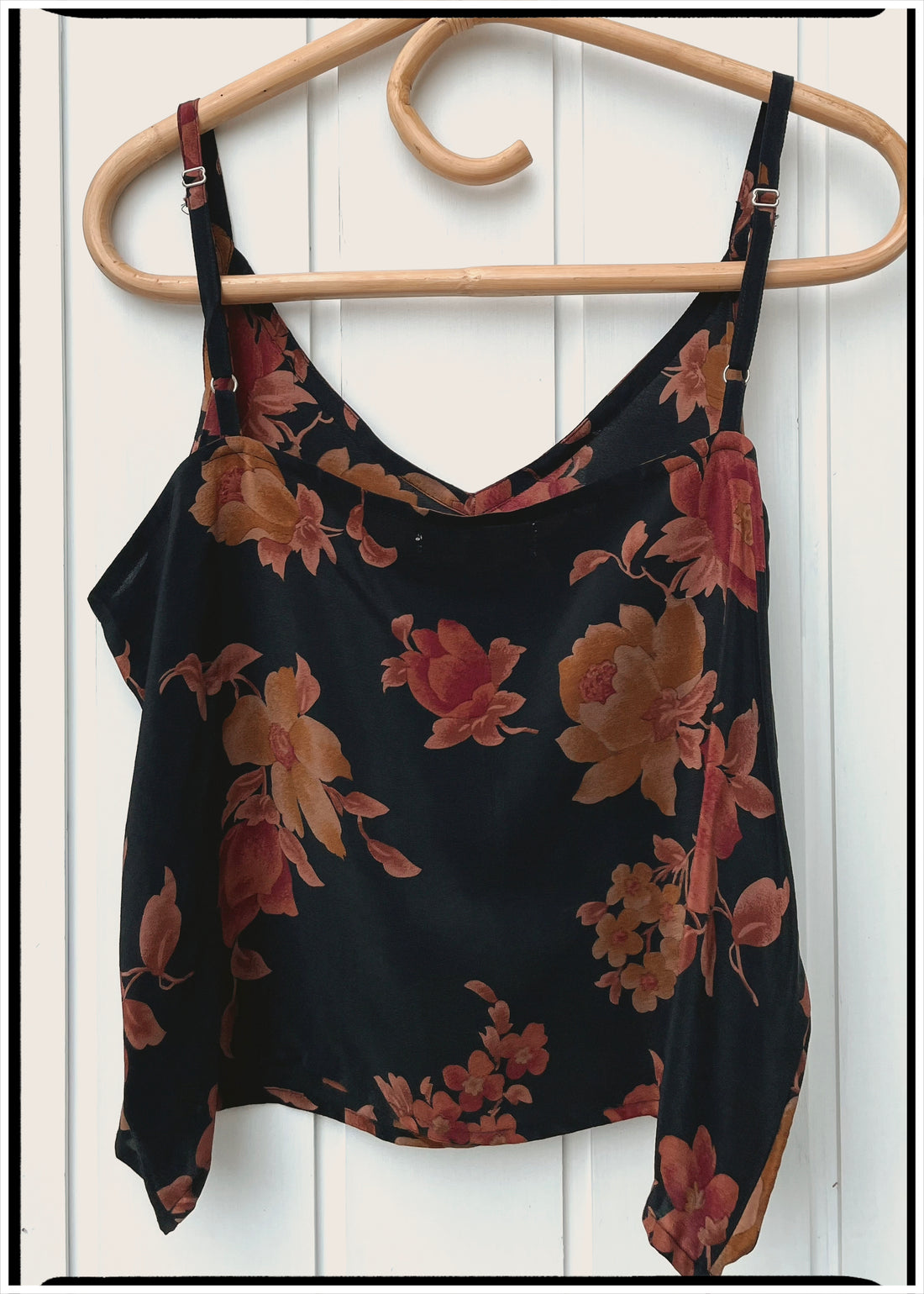 Reseda Silk Crepe Camisole Top ~ Frankie XL