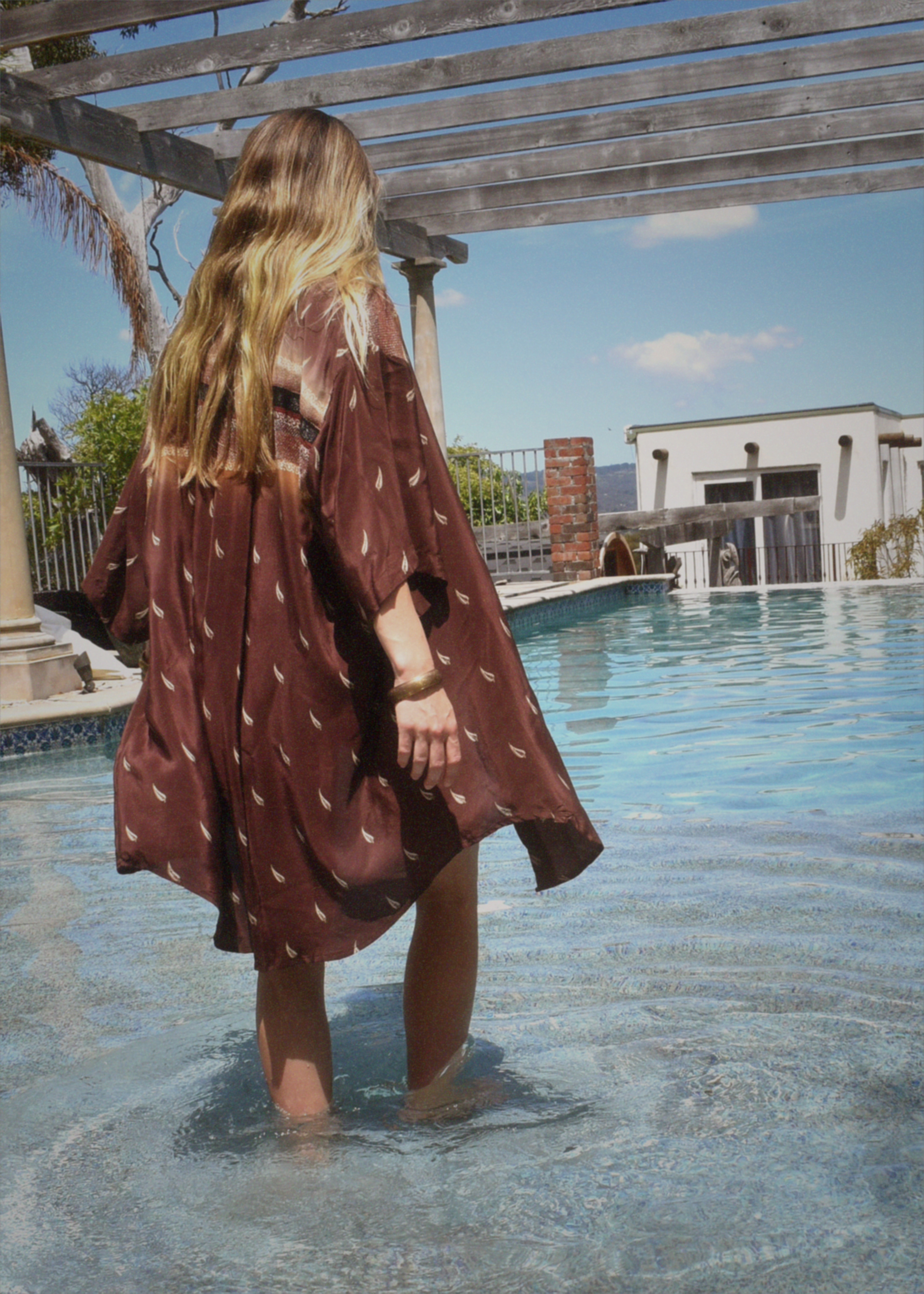 Astralagus Silk Crepe Oversized Shirt ~ Cacao