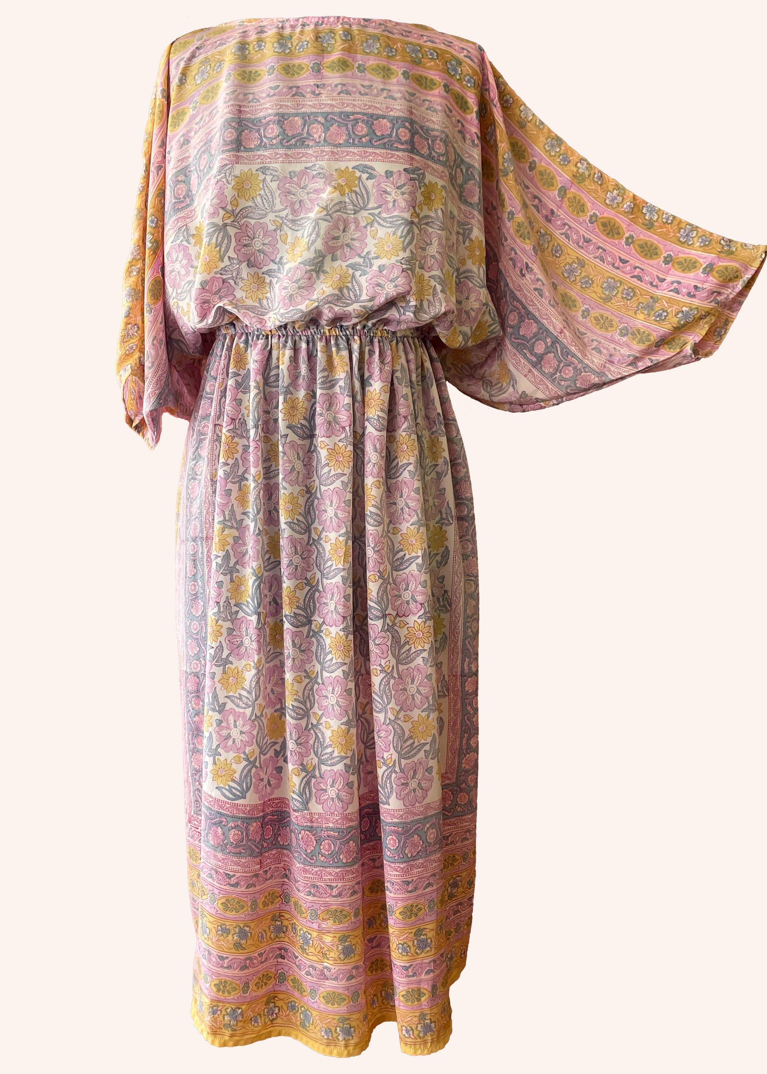 Salix Silk Kaftan Dress