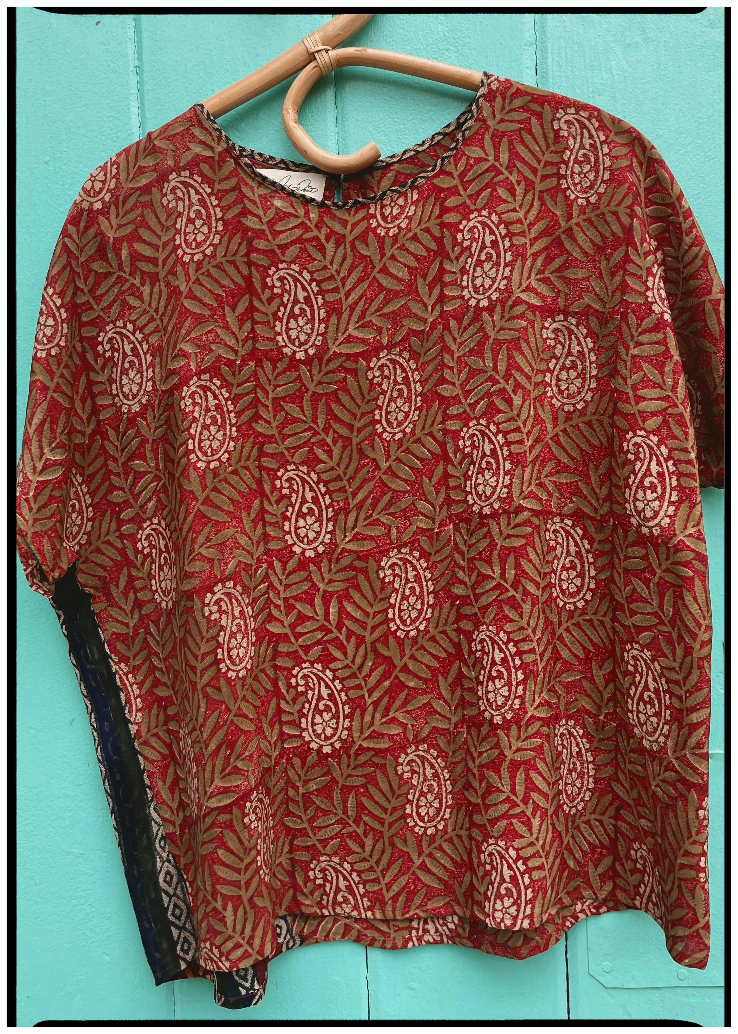 Viola Silk Crepe T-Shirt ~ Colio XL