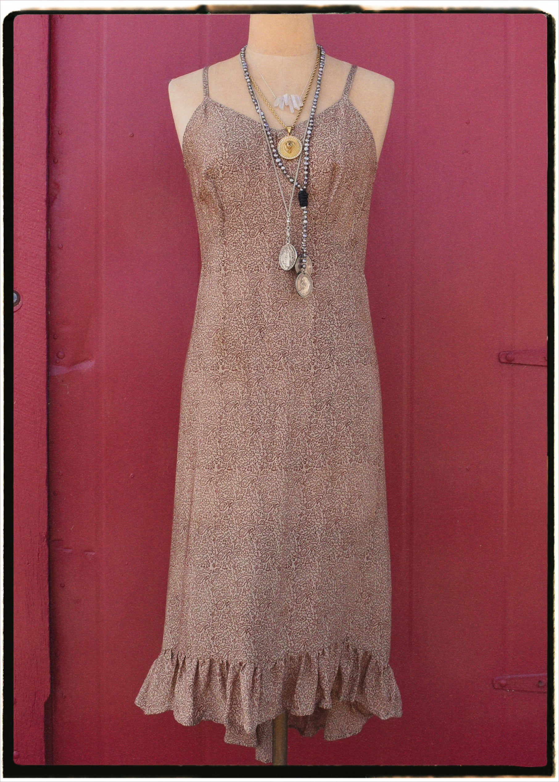 Rumex Silk Slip Dress ~ Hyacinth L