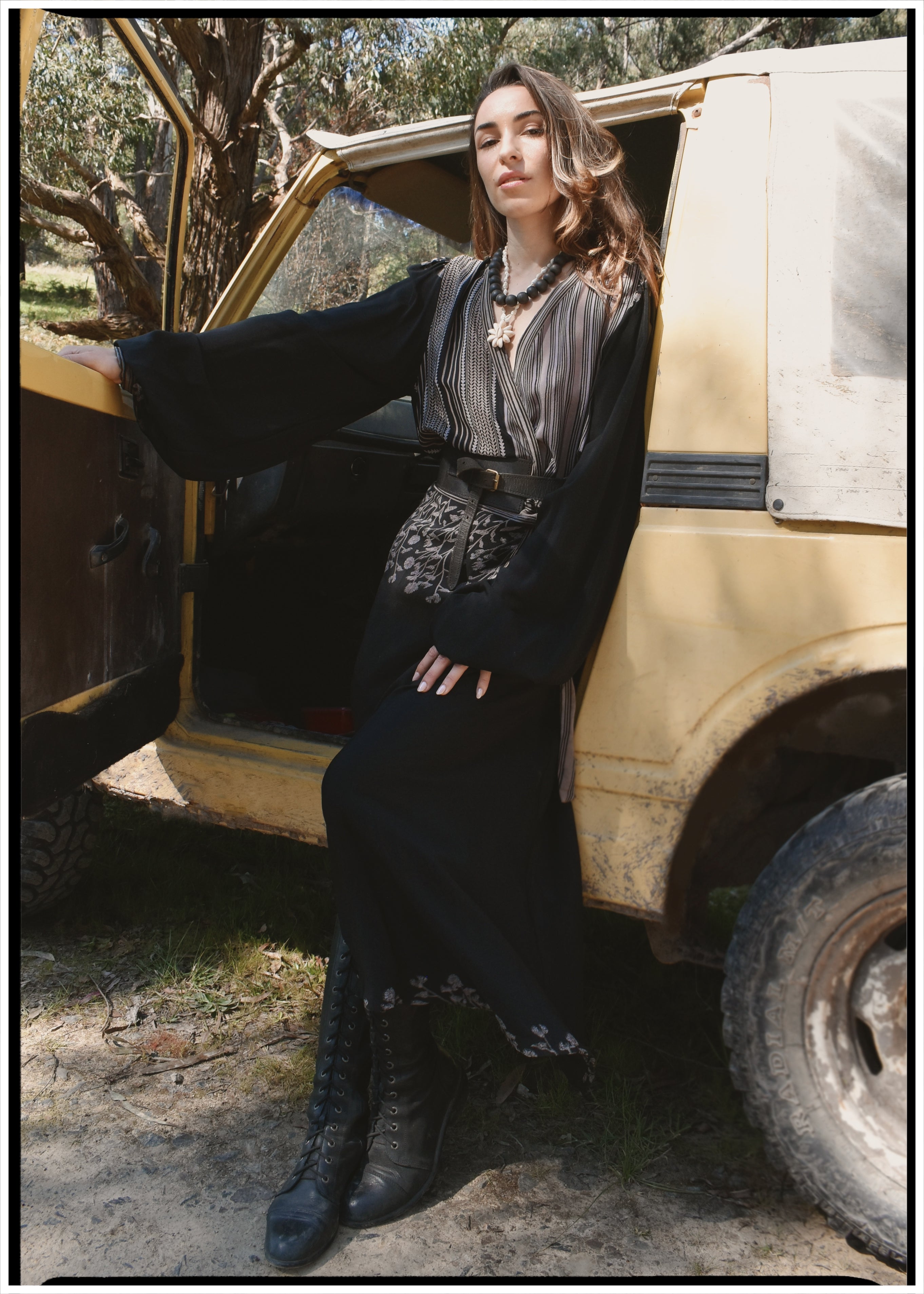 Caladium Wrap Silk Dress ~ Mood L