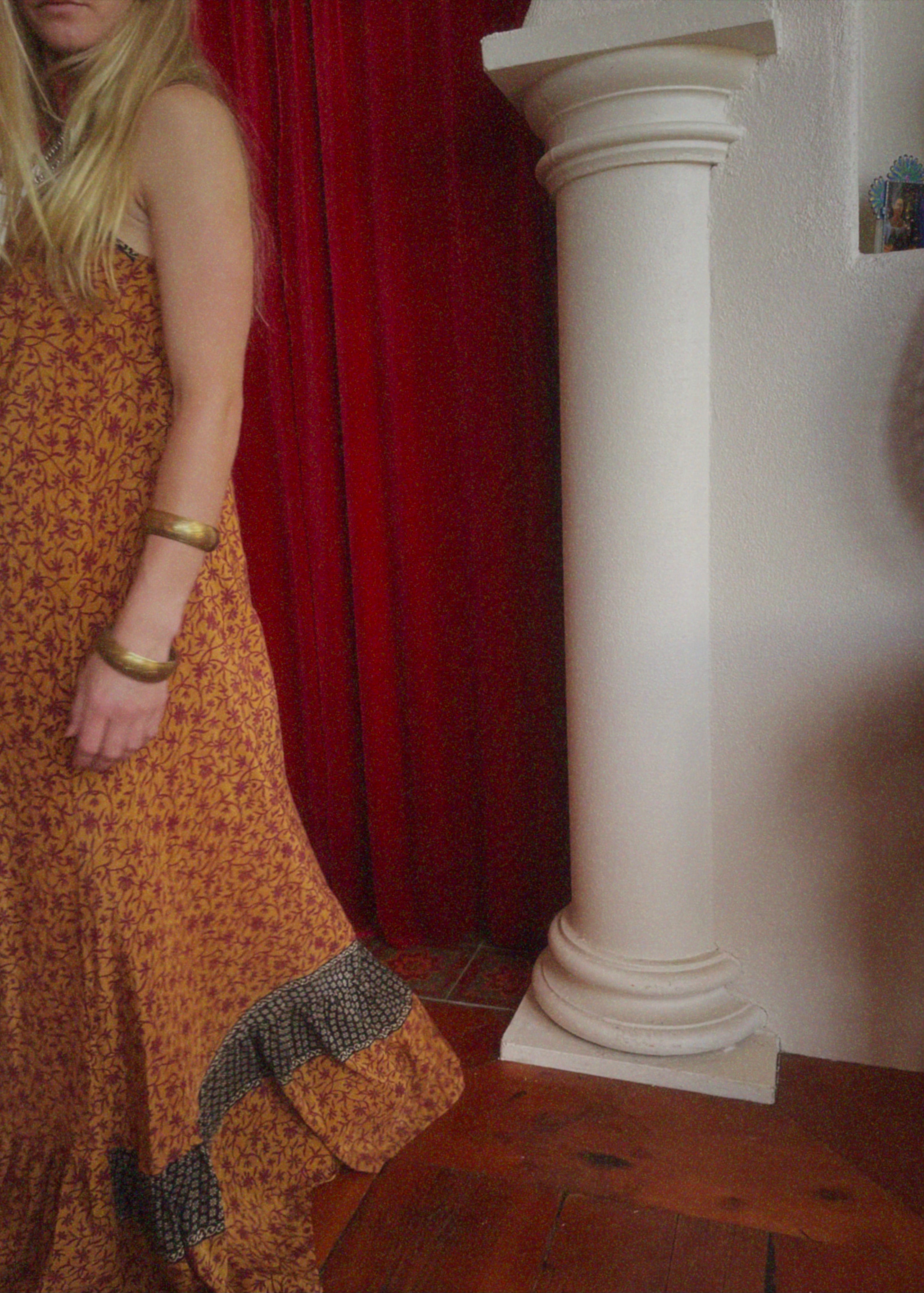 Eustoma Silk Crepe Swing Maxi Dress ~ Wren XS