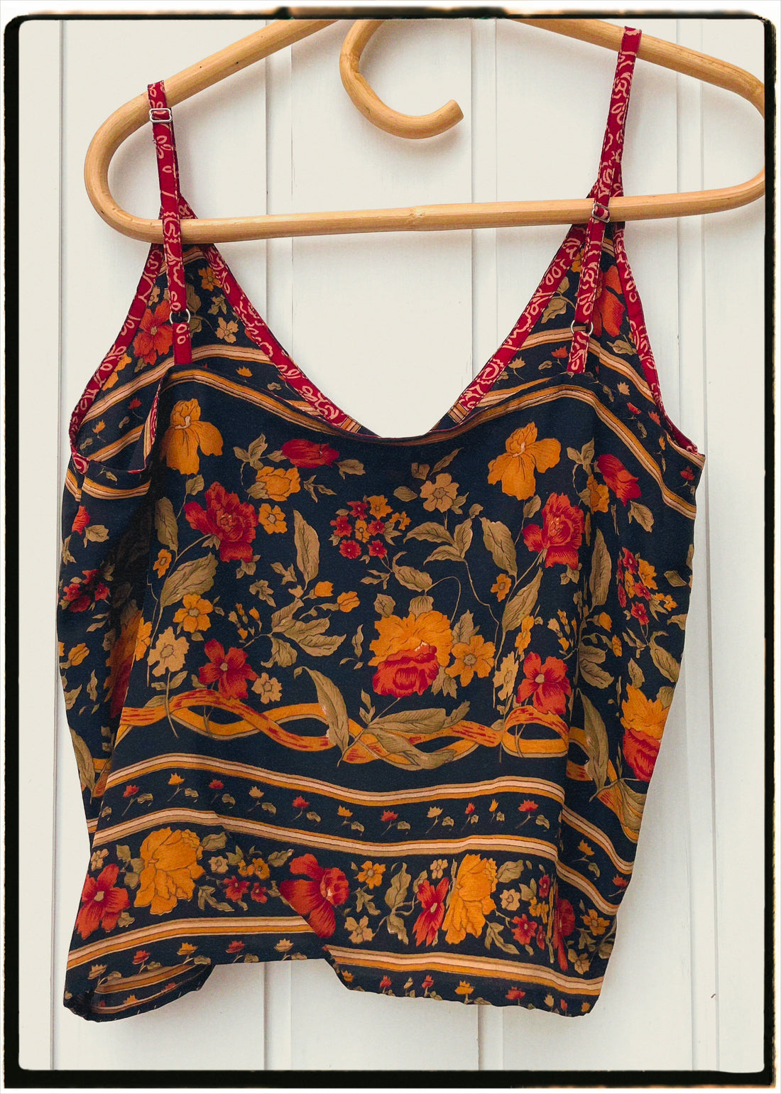 Reseda Silk Crepe Camisole Top ~ Autumn M