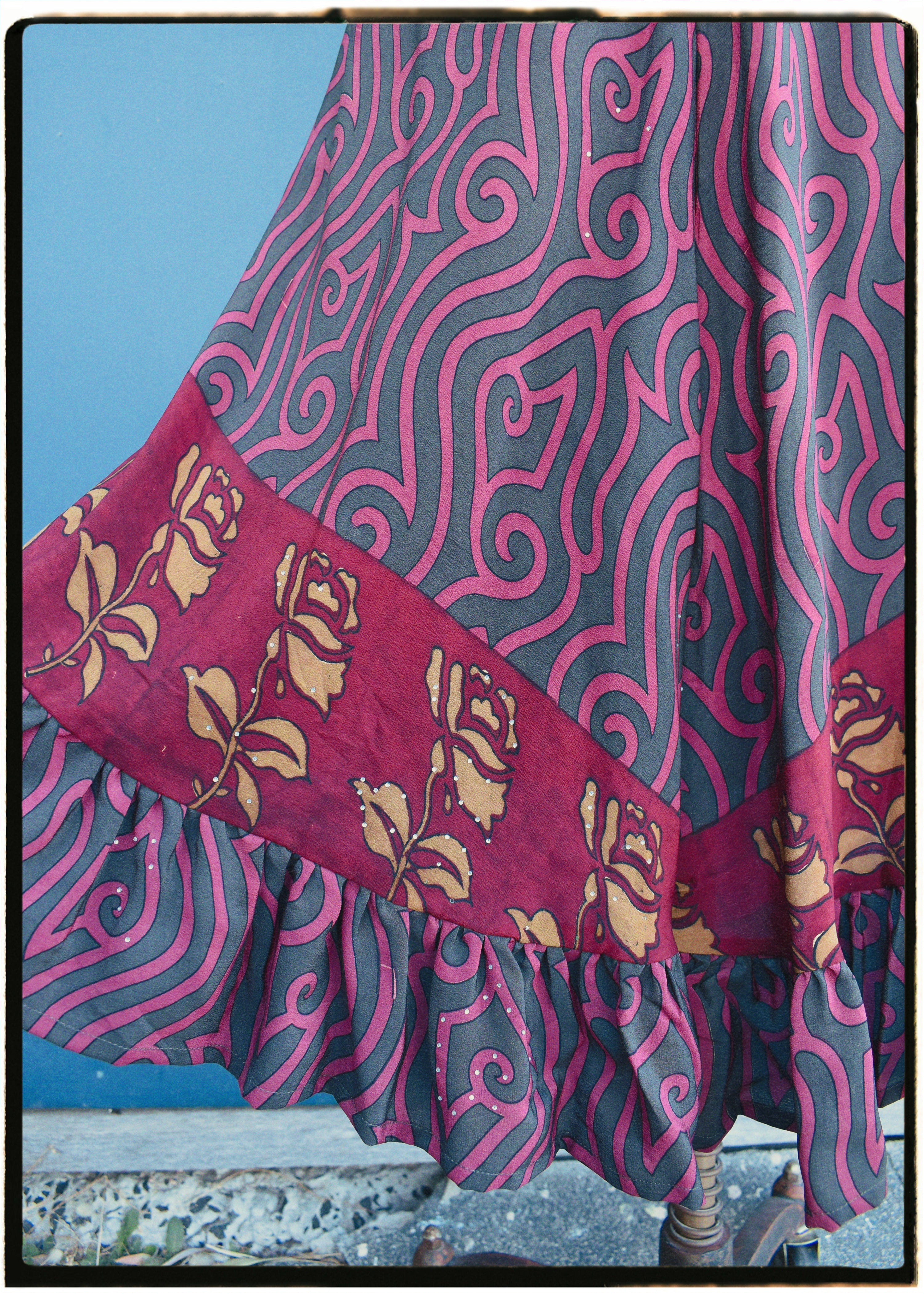 Rumex Silk Slip Dress ~ Military XS & XL