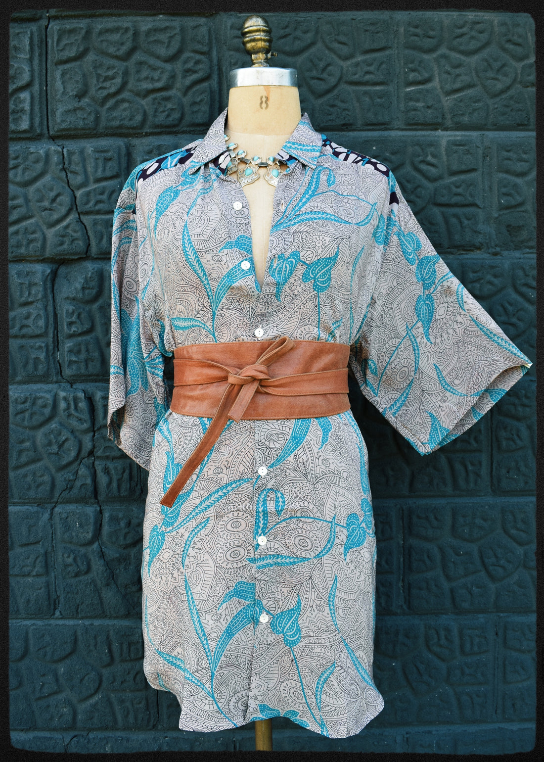 Astralagus Silk Crepe Oversized Shirt ~ Cinder