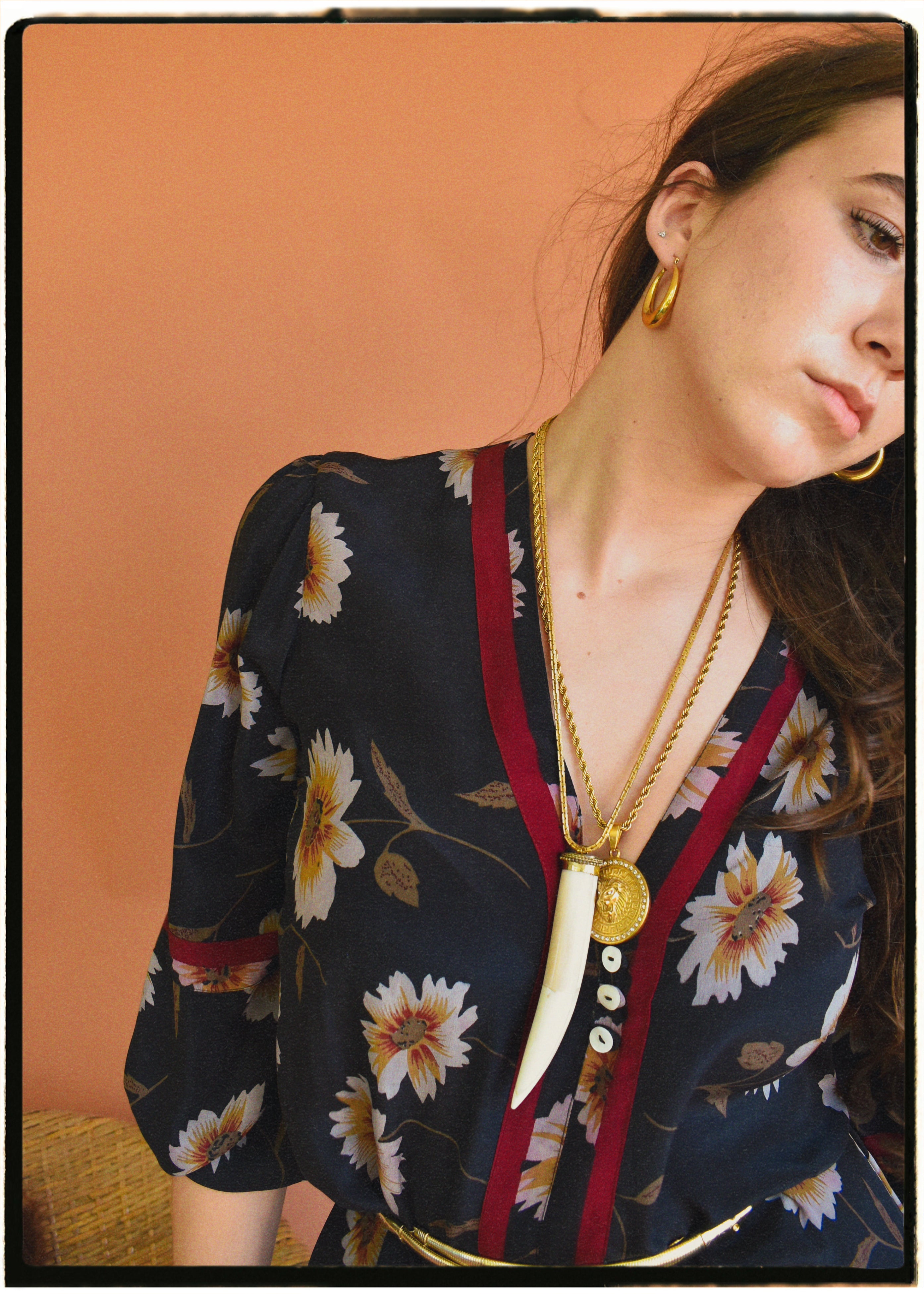 Zea Silk Crepe Kaftan Maxi Dress ~ Eclipse M