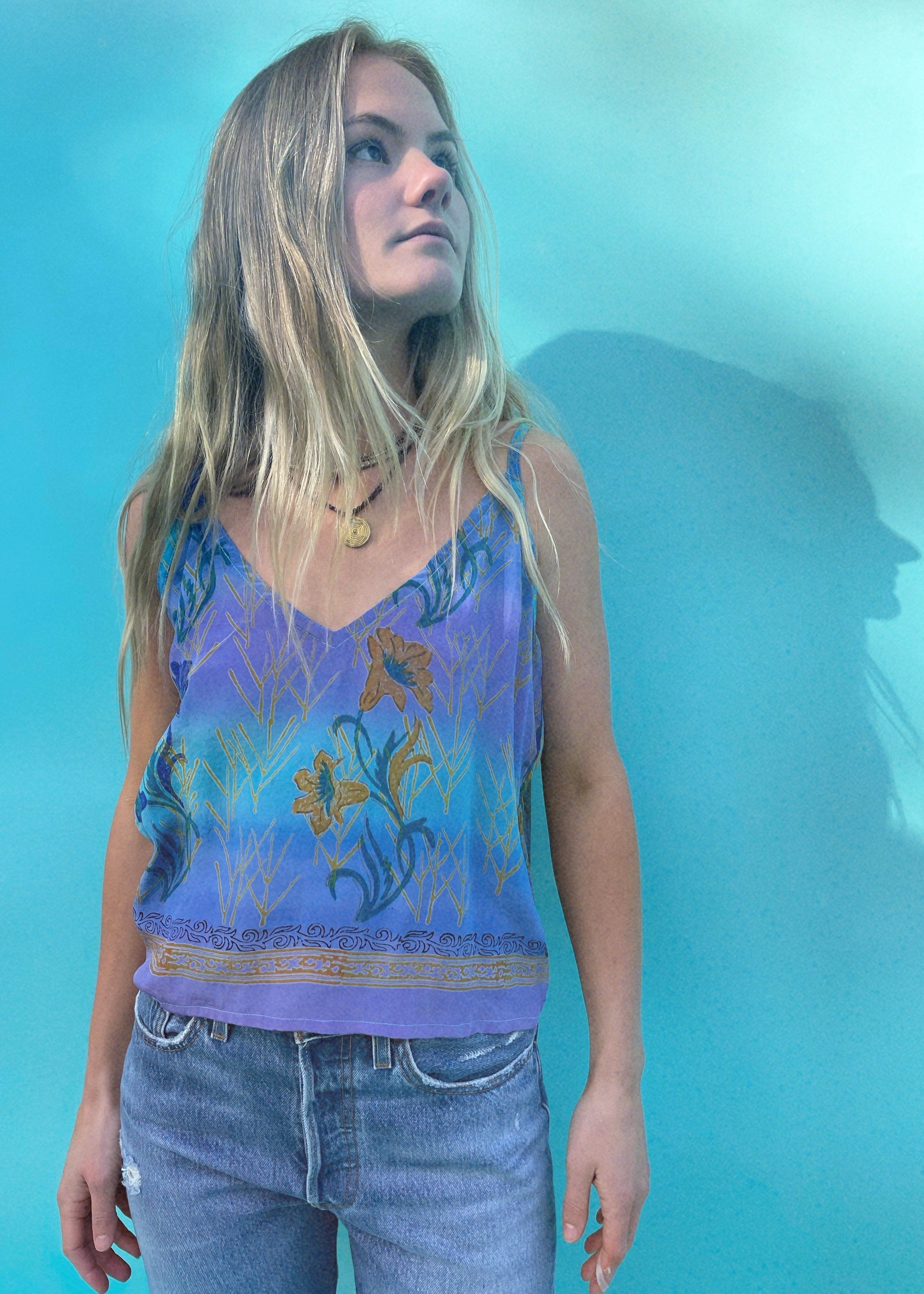 Reseda Silk Crepe Camisole Top ~ Winsome S