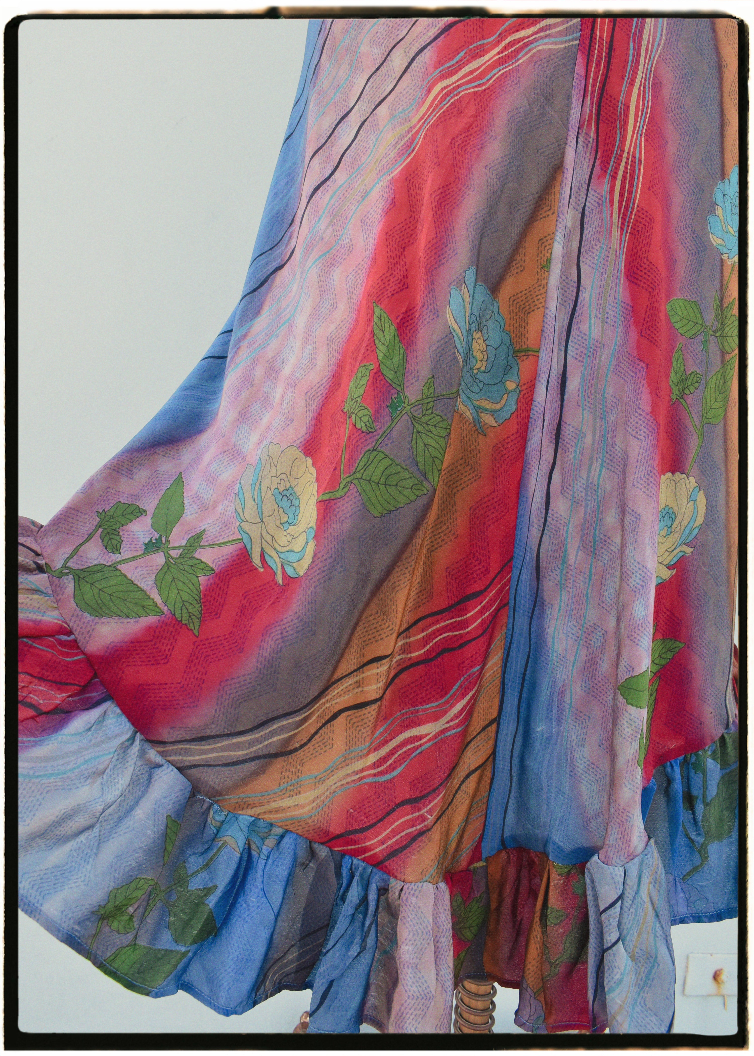 Rumex Silk Slip Dress ~ Flamenca M