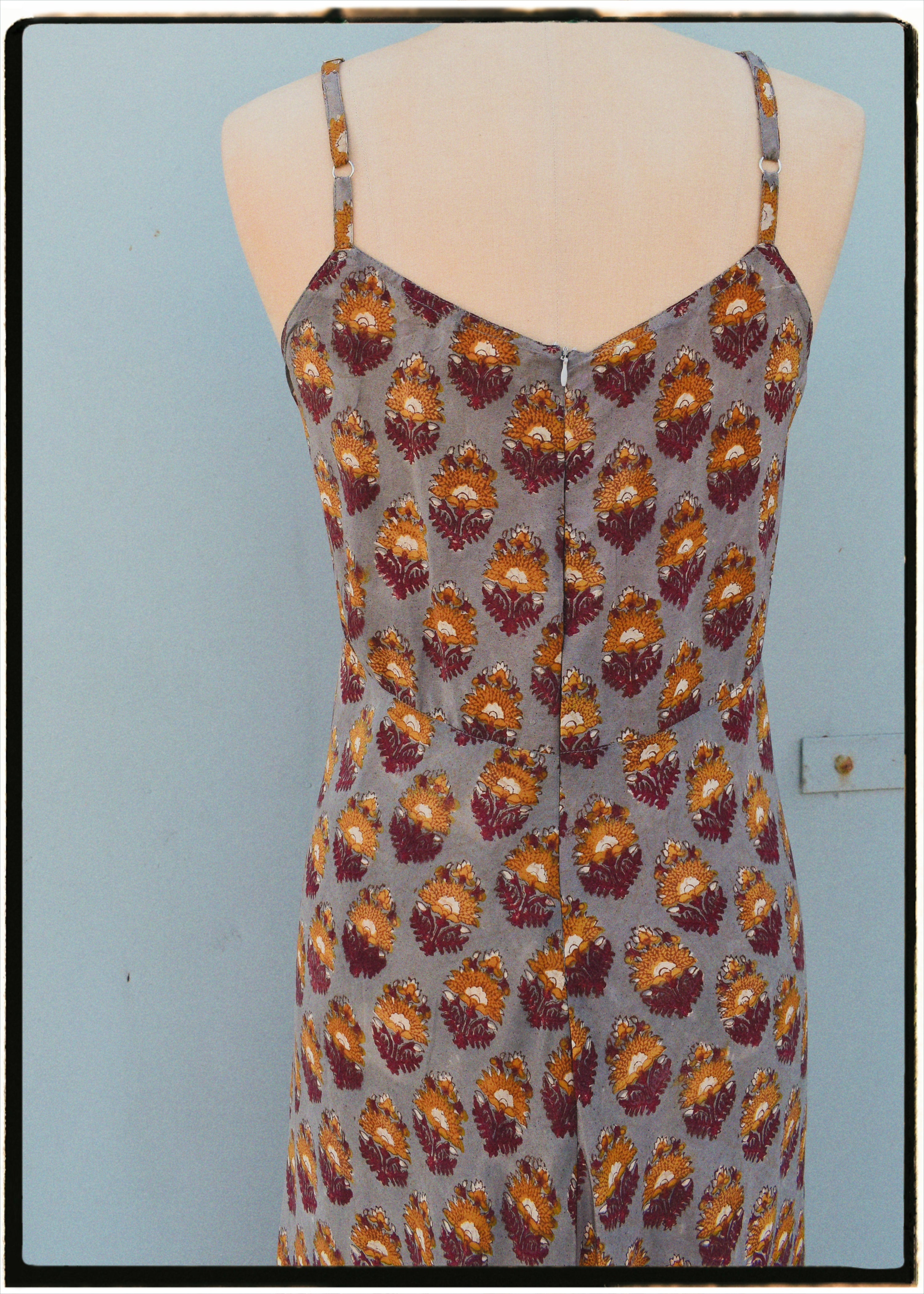 Rumex Silk Slip Dress ~ Provence M