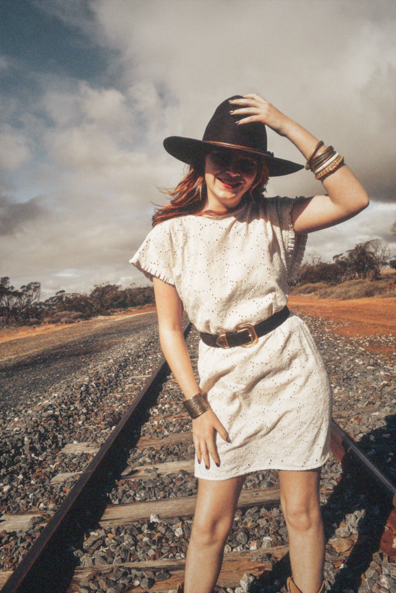 Bursera Schiffli Embroidered Cotton Tunic Dress