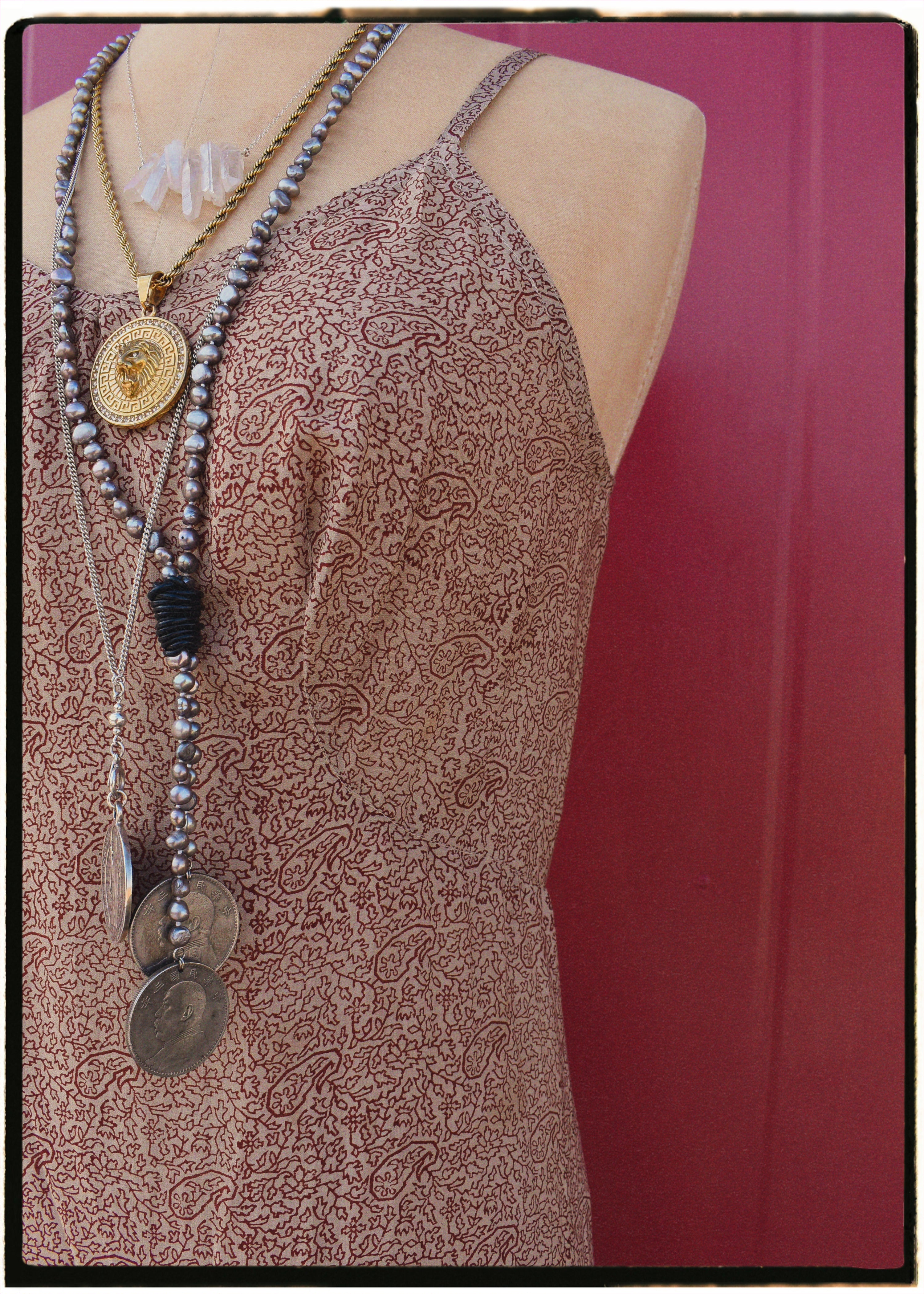 Rumex Silk Slip Dress ~ Hyacinth L