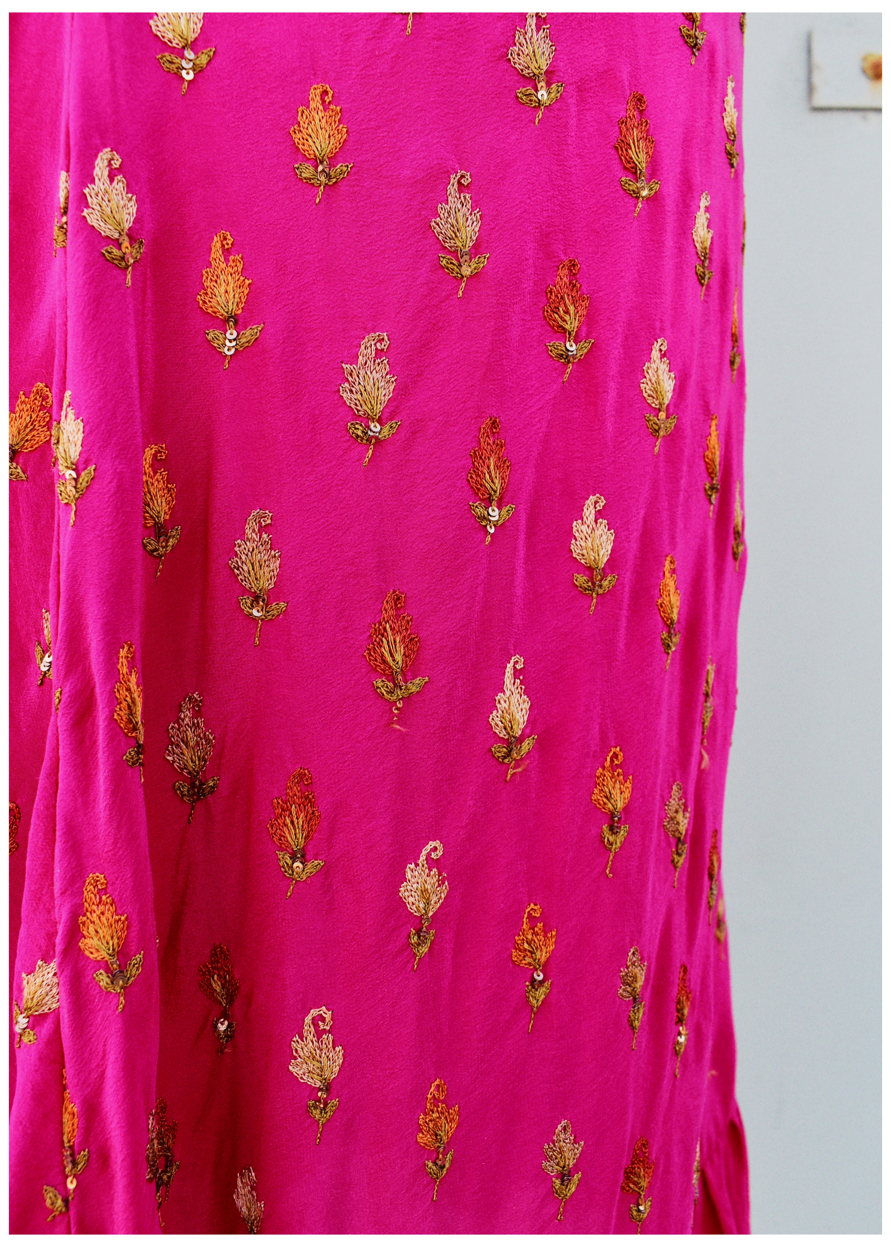 Rumex Silk Slip Dress ~ Flambe M