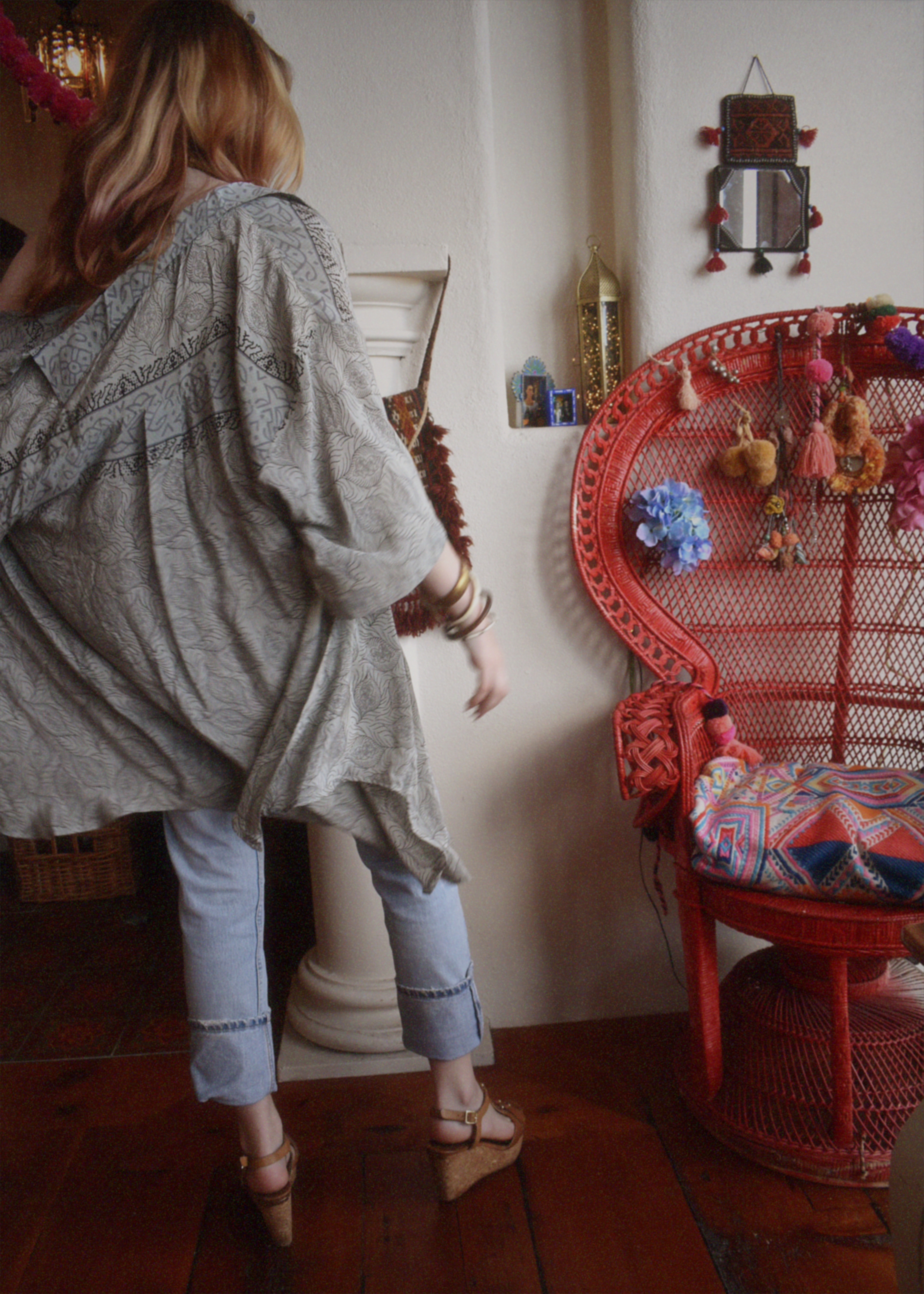 Astralagus Silk Crepe Oversized Shirt ~ Chateau