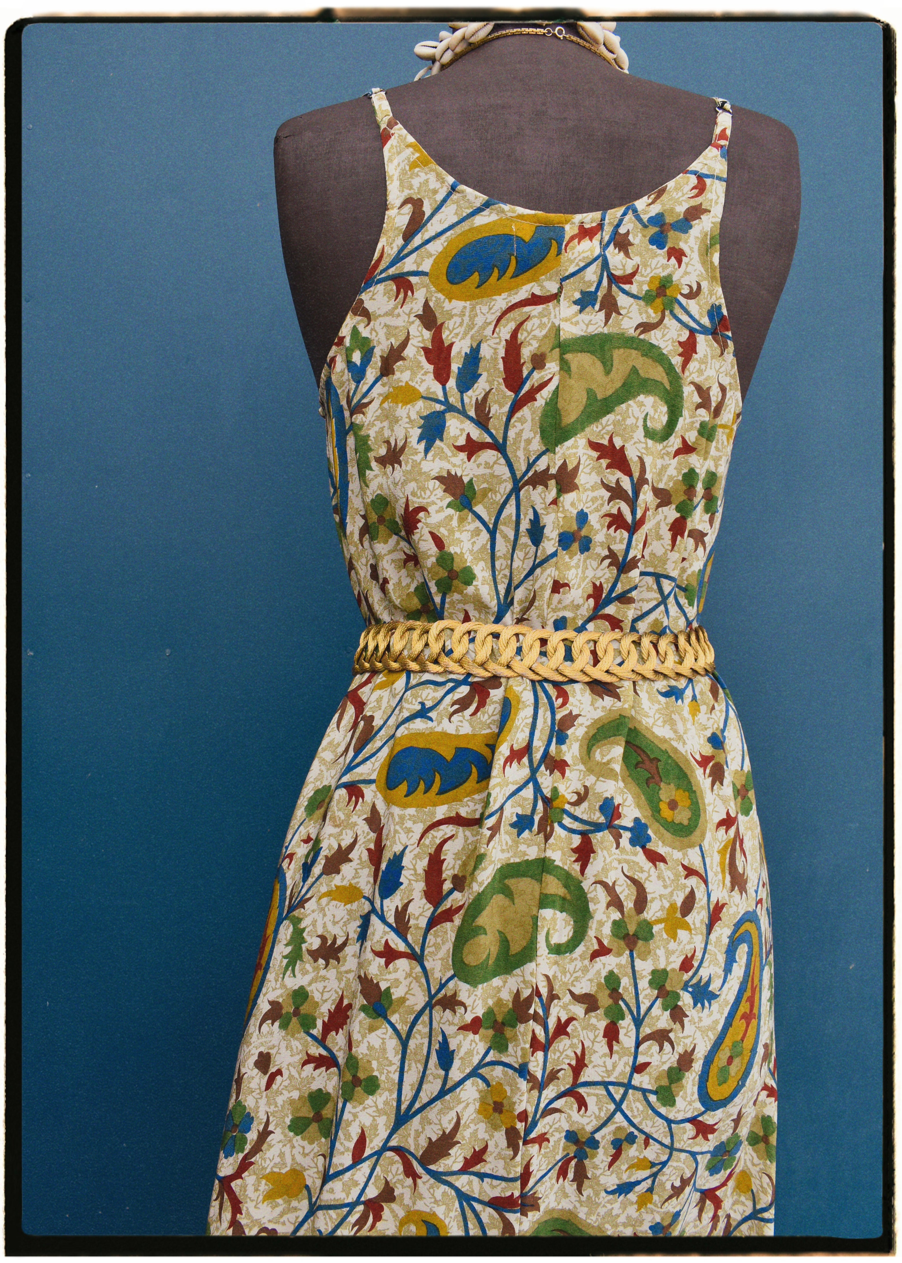 Eustoma Silk Crepe Swing Maxi Dress ~ Mexicola L