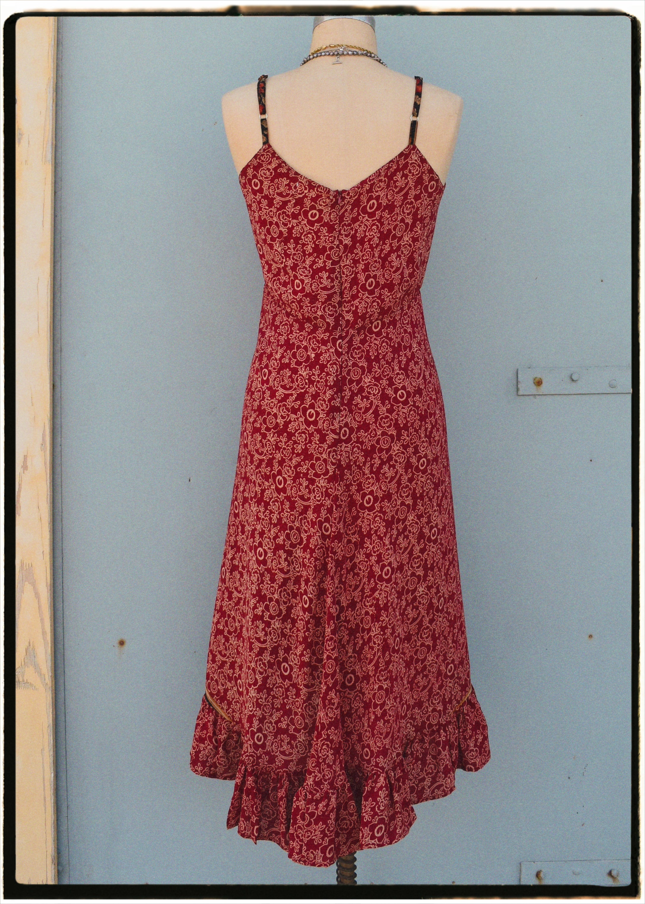 Rumex Silk Slip Dress ~ Tango M