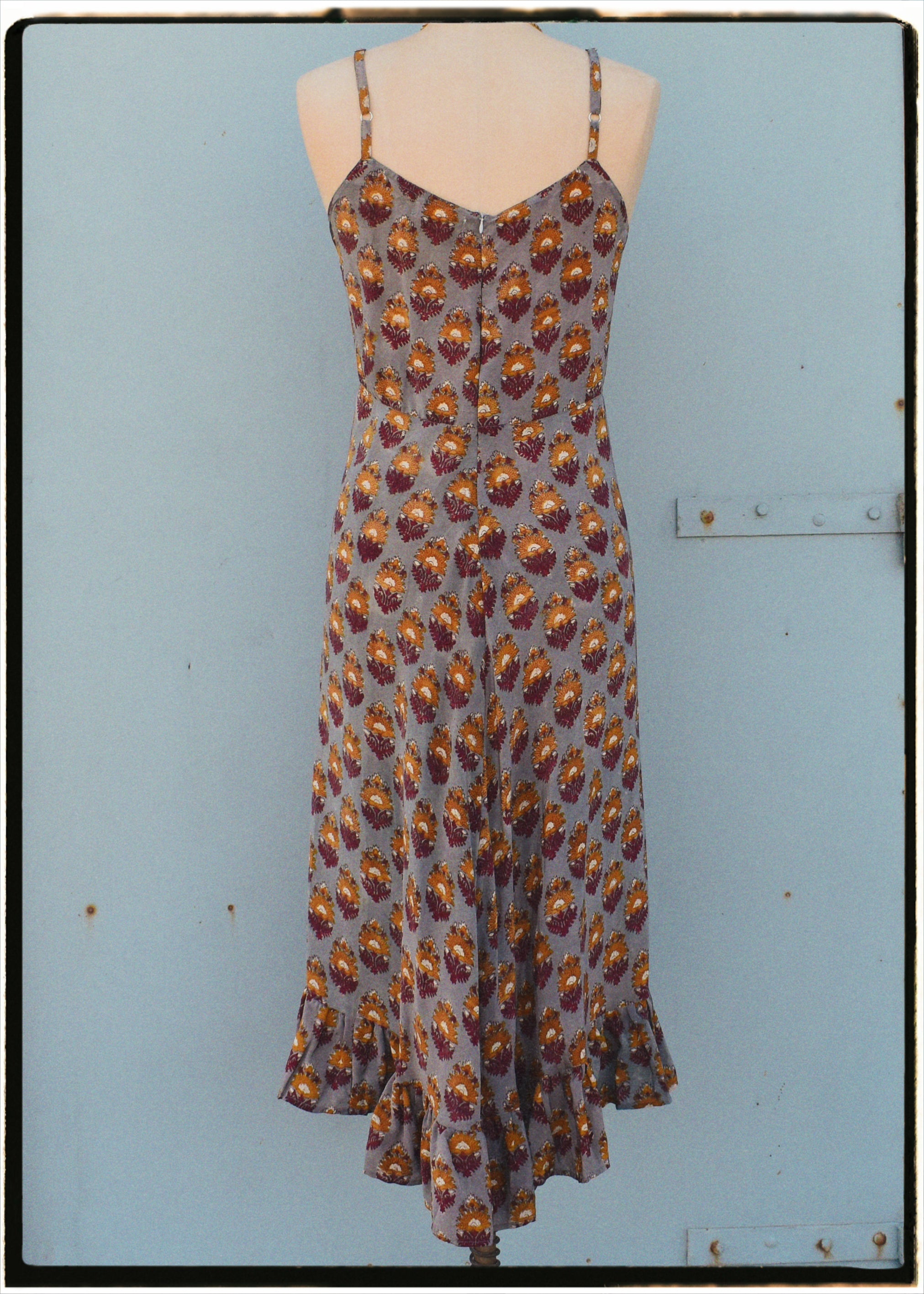 Rumex Silk Slip Dress ~ Provence M