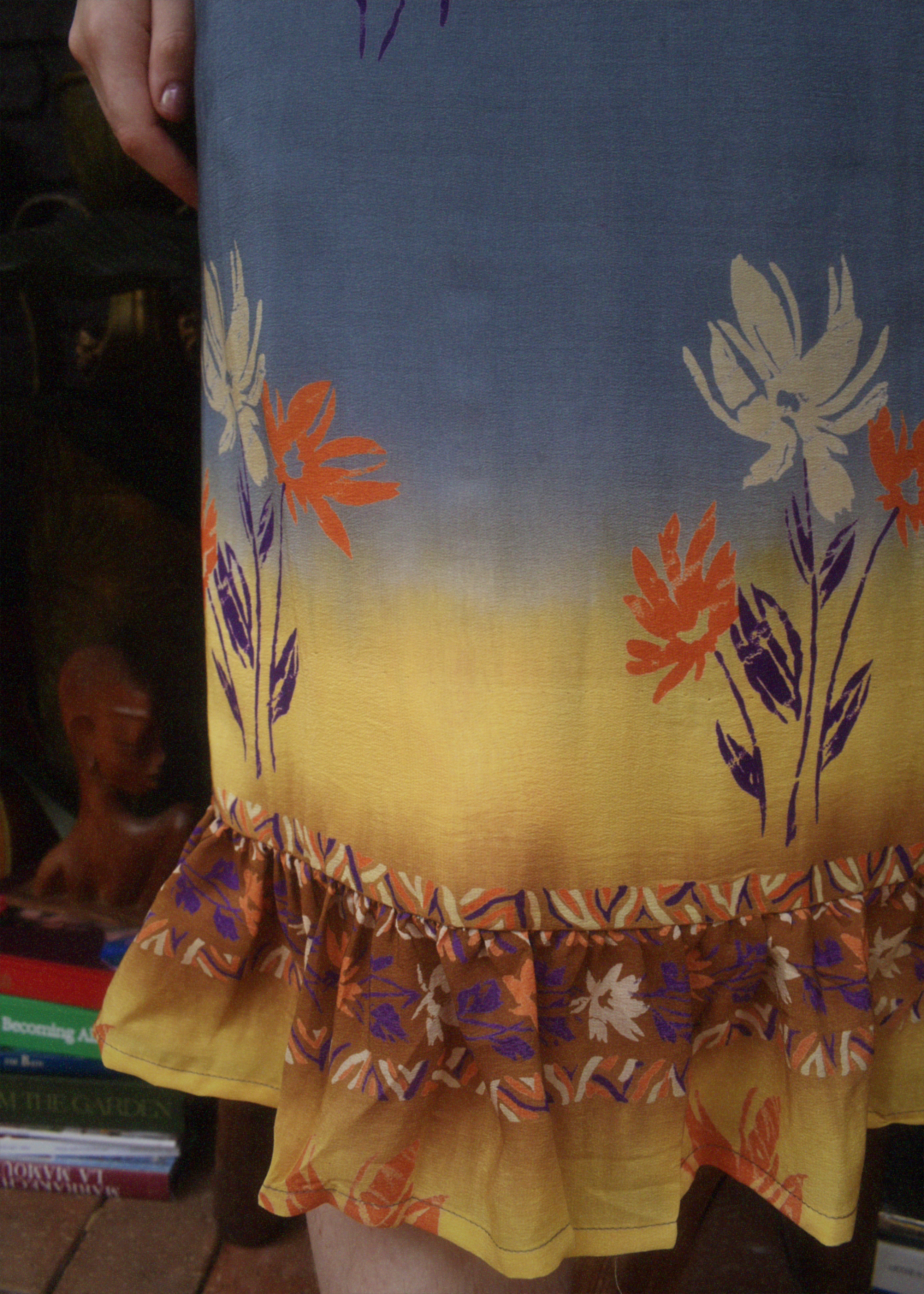 Rumex Silk Slip Dress ~ Cornflour S & L