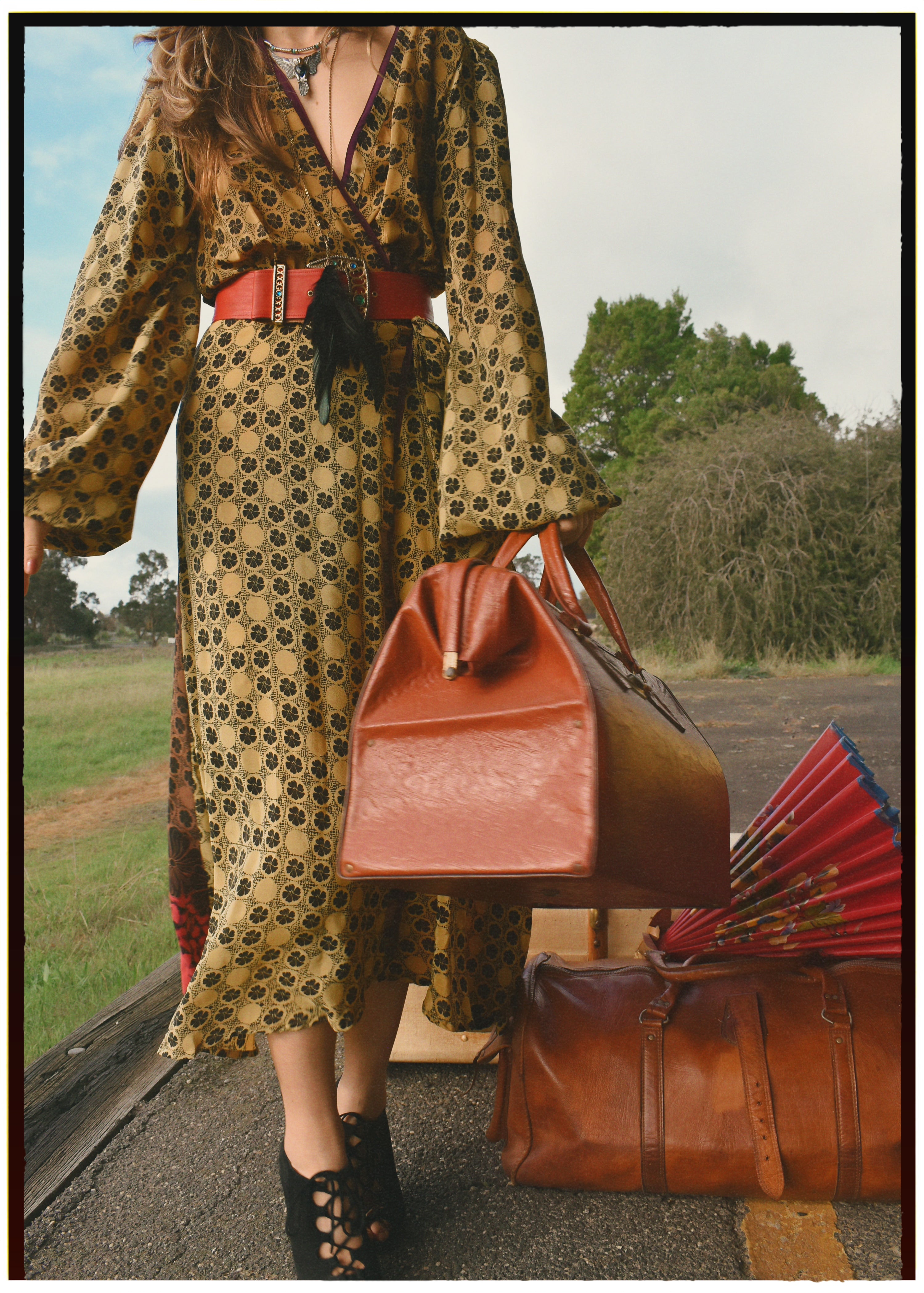 Caladium Silk Wrap Dress ~ Elmwood S