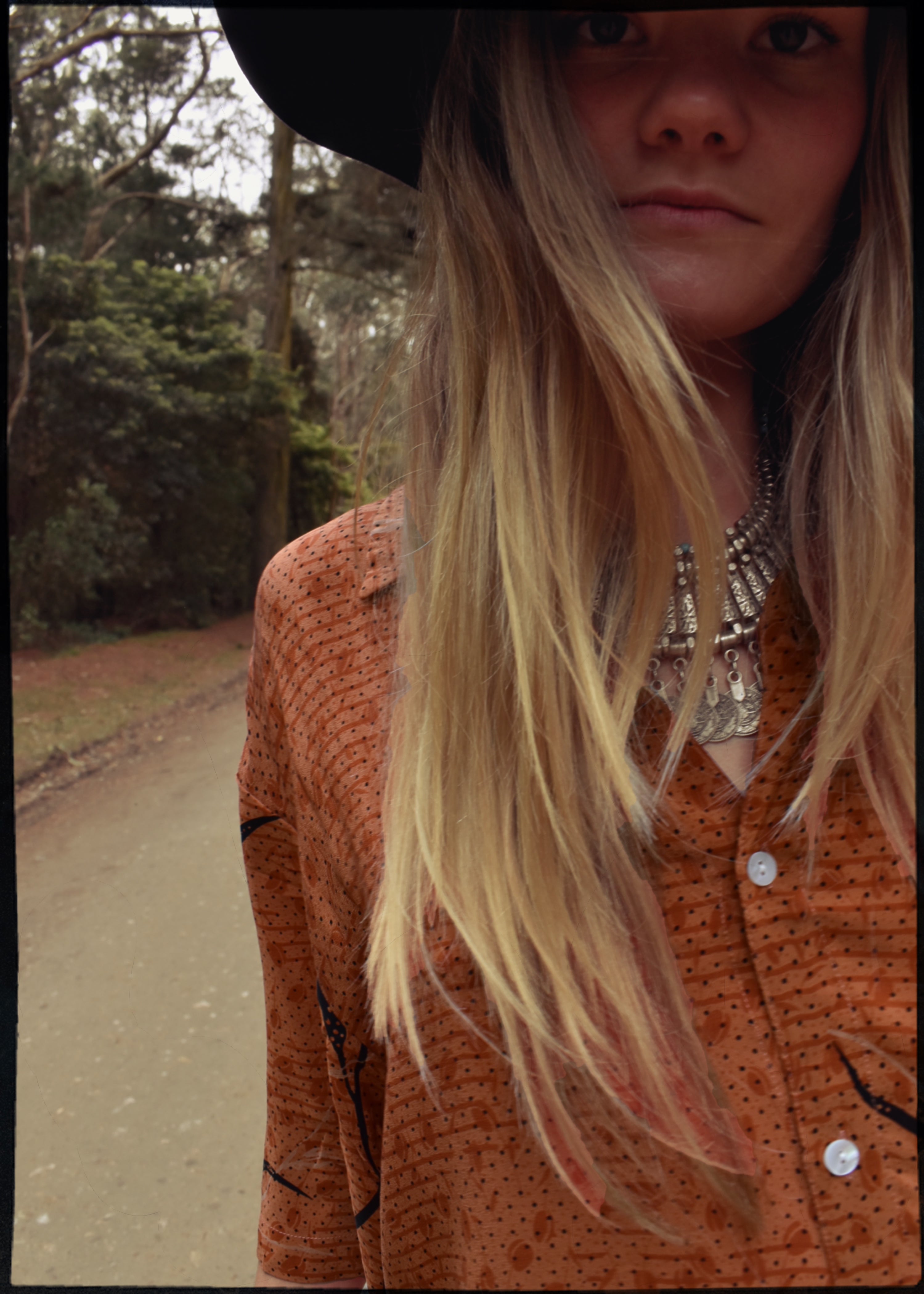 Astralagus Silk Crepe Oversized Shirt ~ Autumn