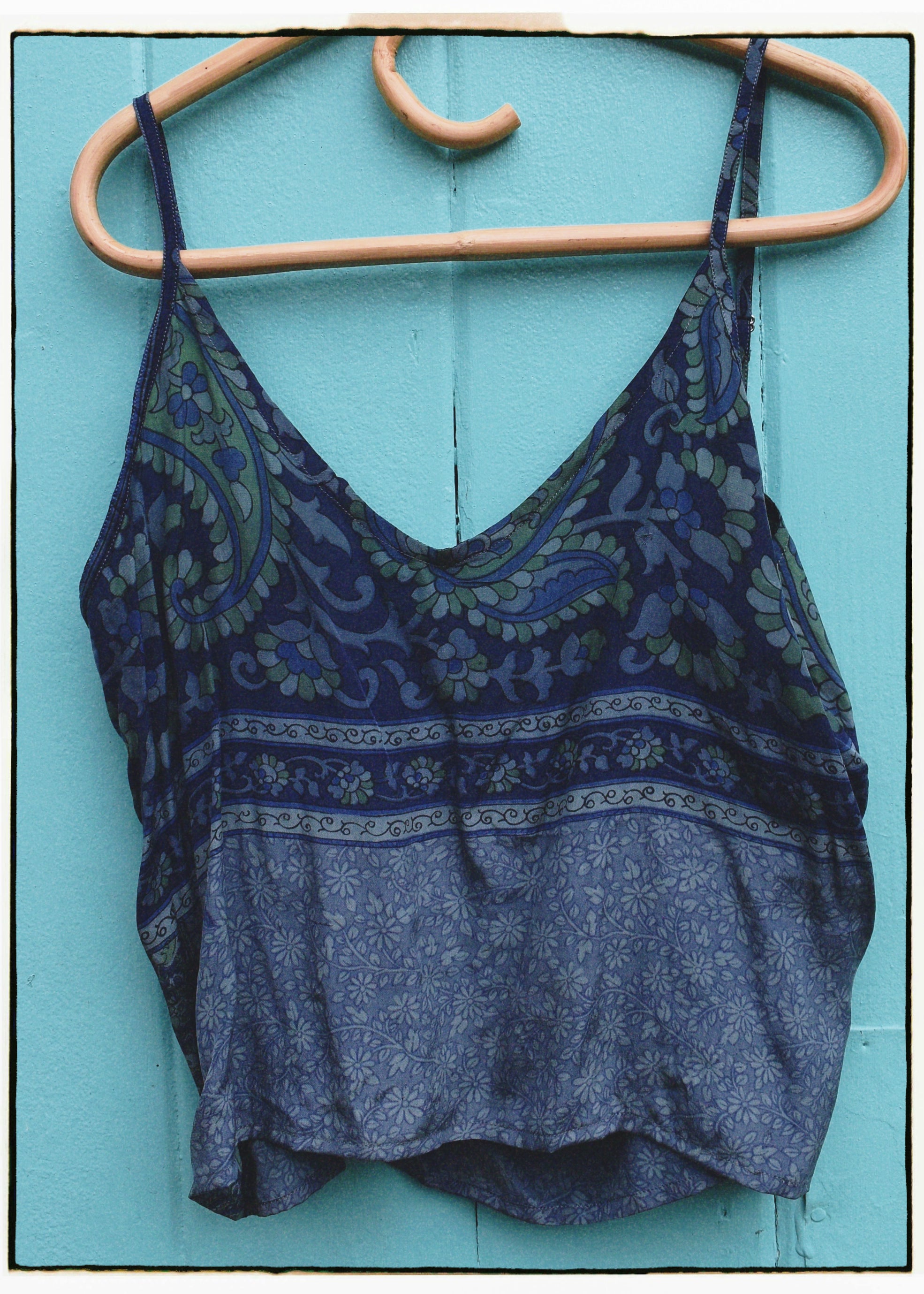 Reseda Silk Crepe Camisole Top ~Smoulder L