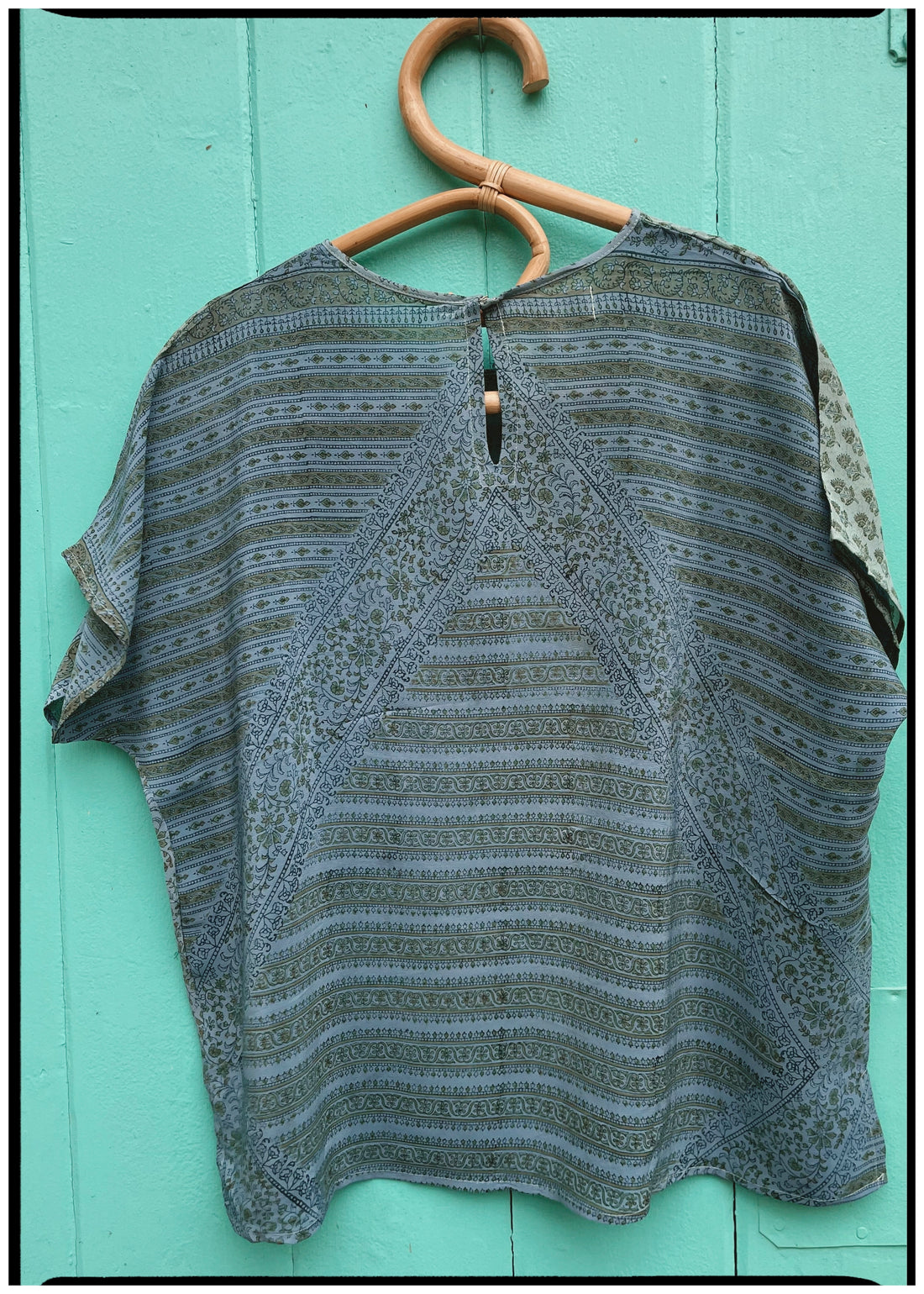 Viola Silk Crepe T-Shirt ~ Agarbatti XL