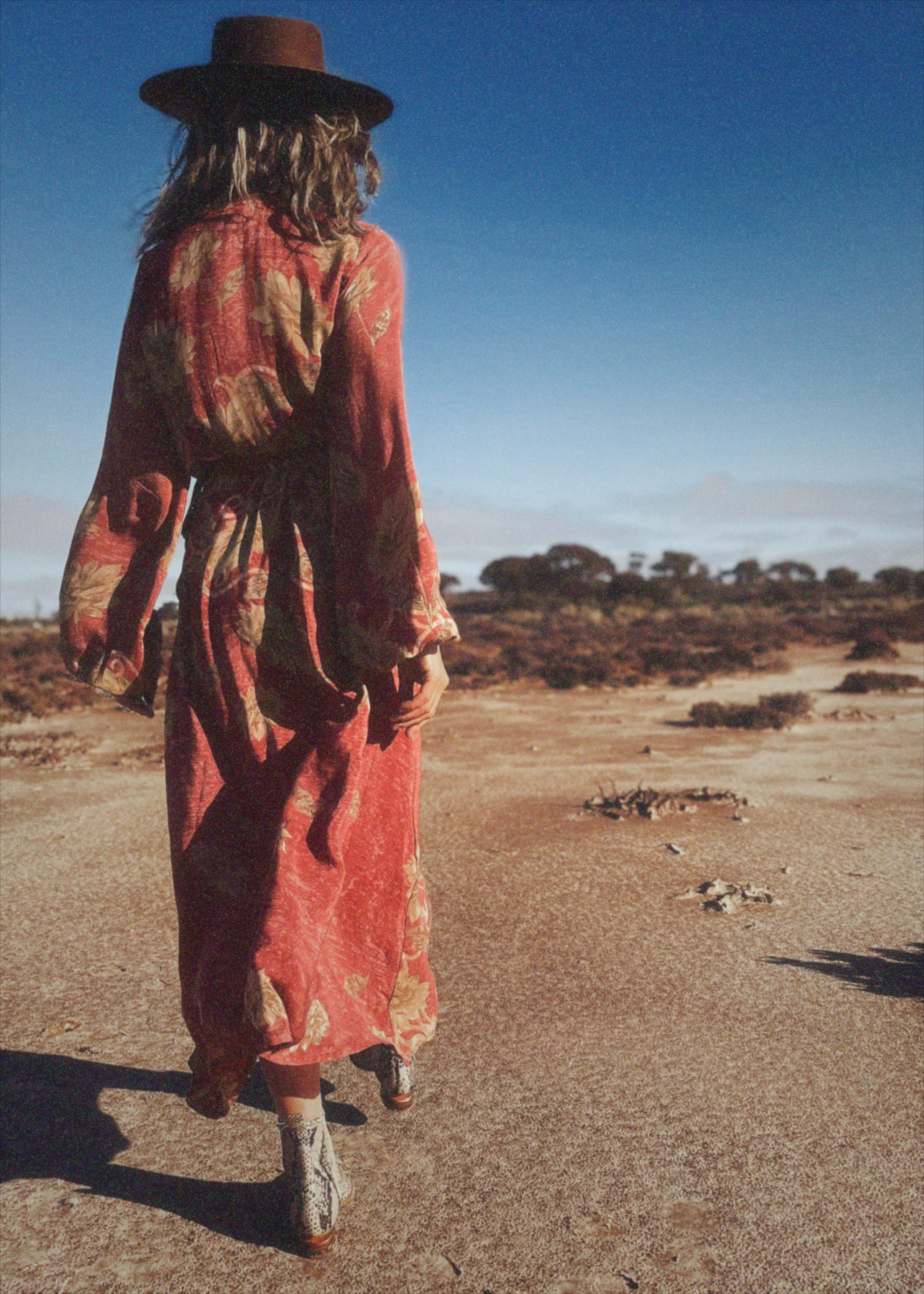 Caladium Silk Wrap Dress ~ Cinnamon S