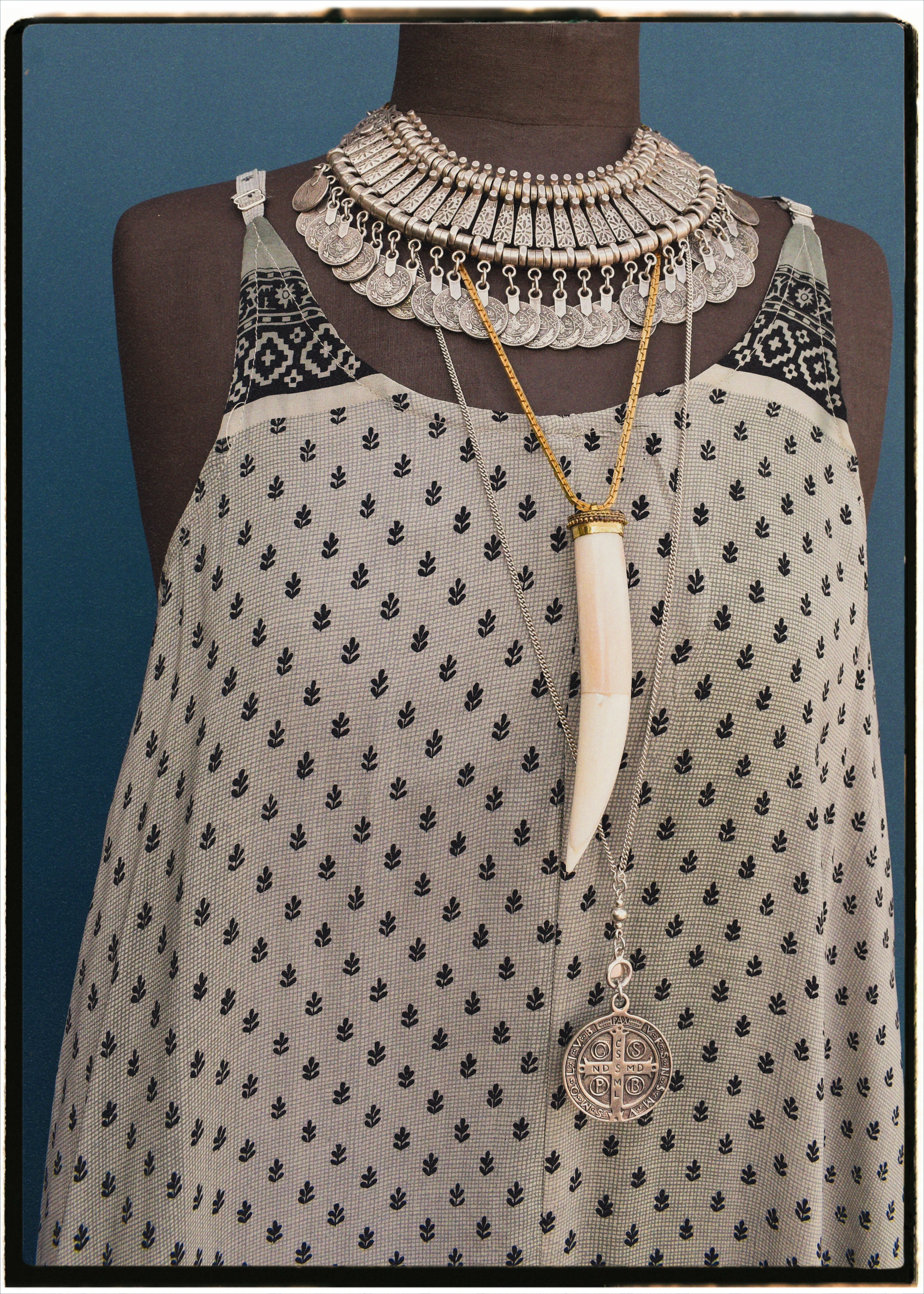 Eustoma Silk Crepe Swing Maxi Dress ~ Fjord XL