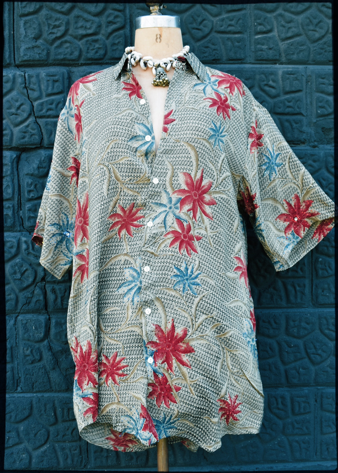 Astralagus Silk Crepe Oversized Shirt ~ Incense