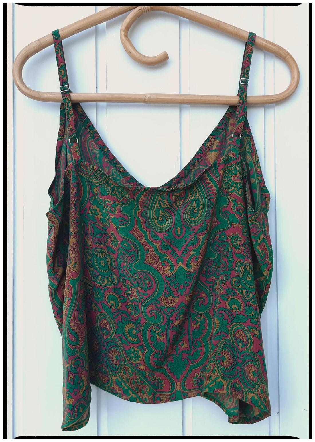 Reseda Silk Crepe Camisole Top ~ Francisco L