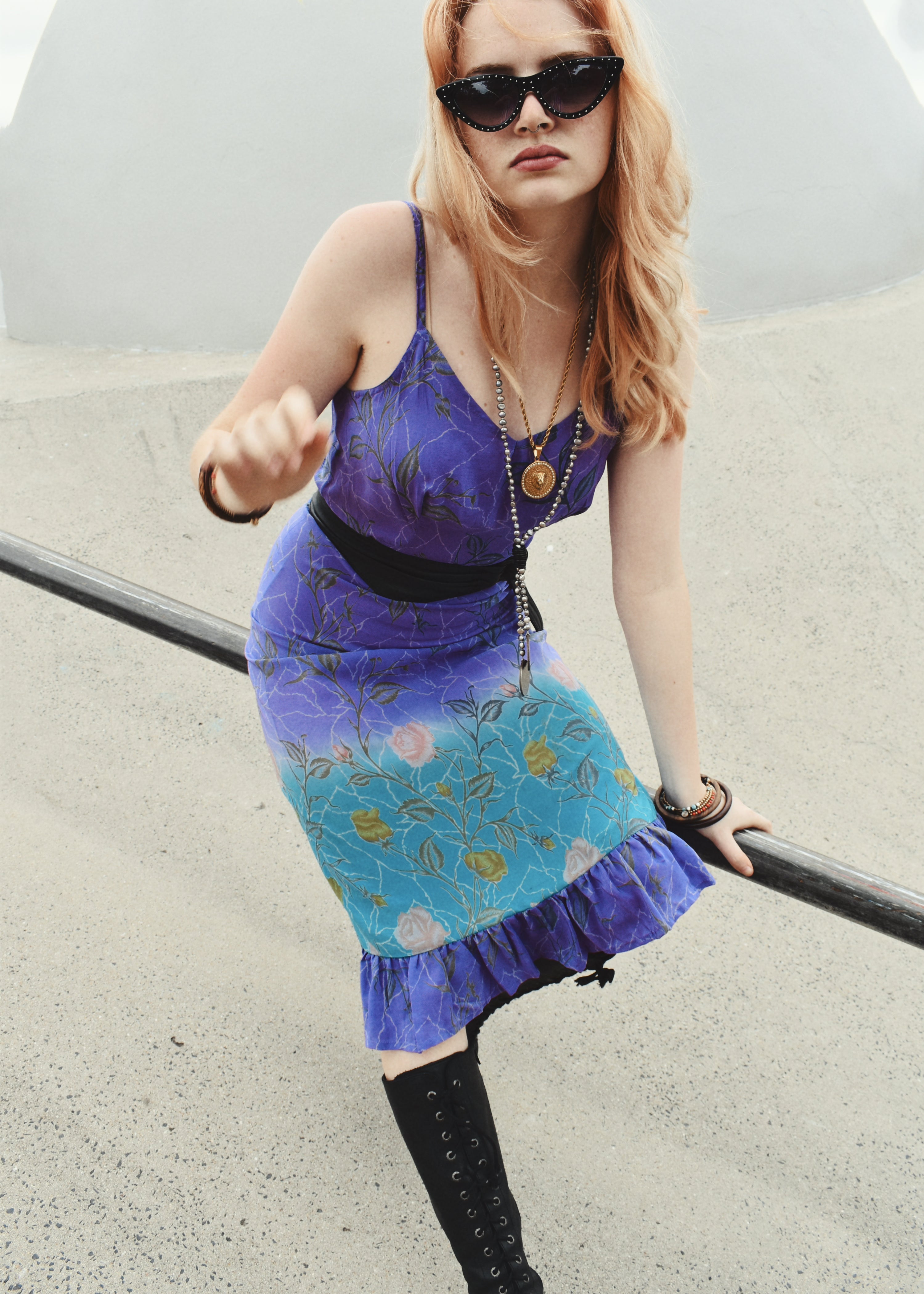 Rumex Silk Slip Dress ~ Liatris XS & XL