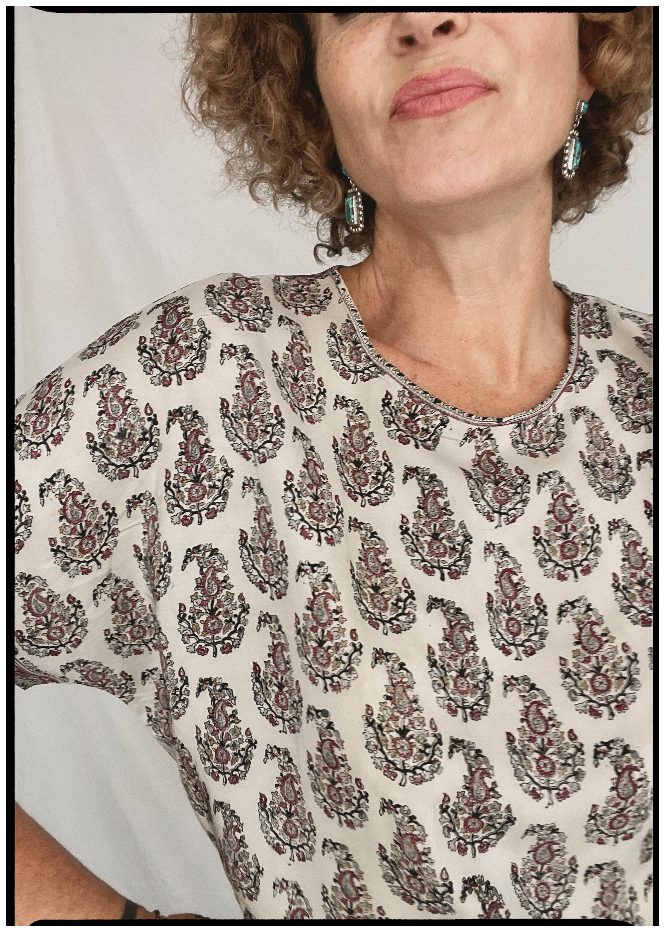 Viola Silk Crepe T-Shirt ~ Slate XL