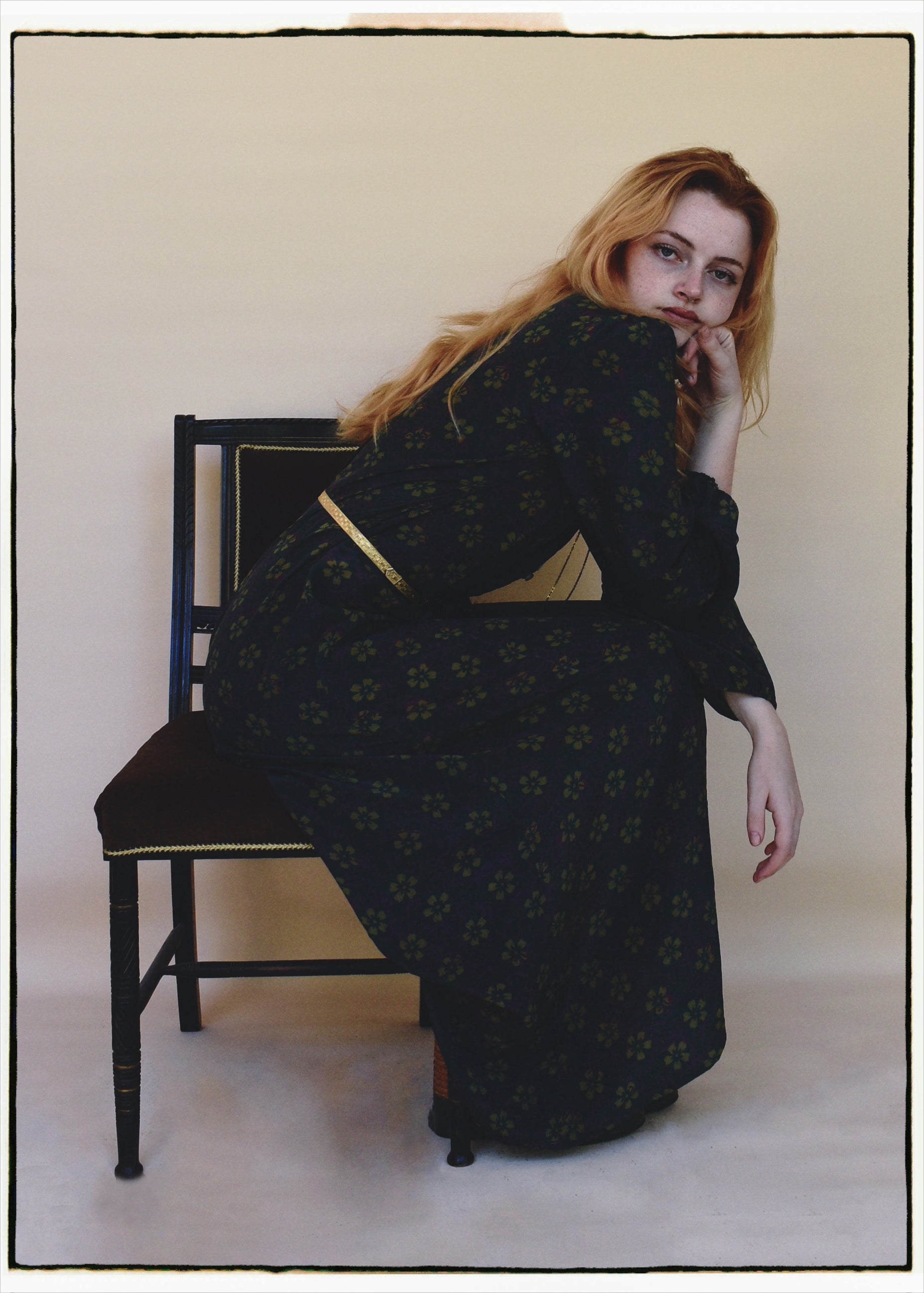 Zea Silk Crepe Kaftan Maxi Dress ~ Fjord XS
