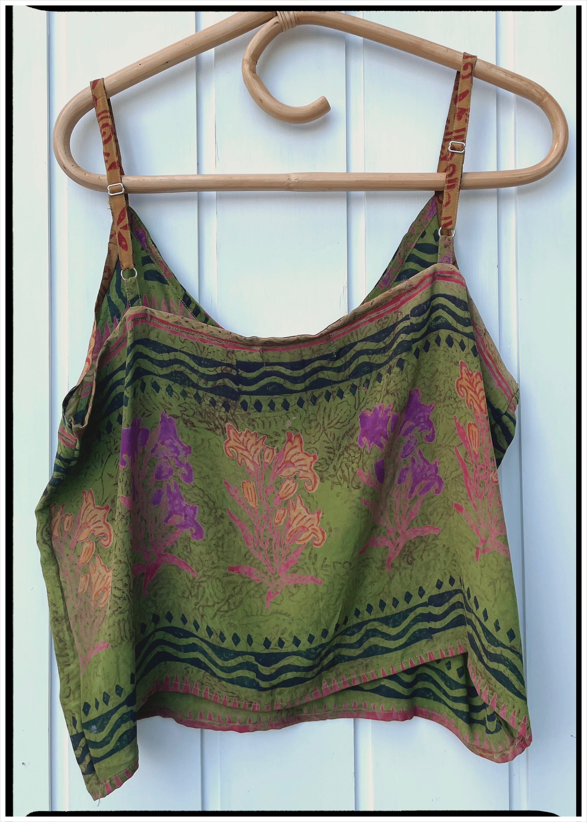 Reseda Silk Crepe Camisole Top ~ Archipelago L