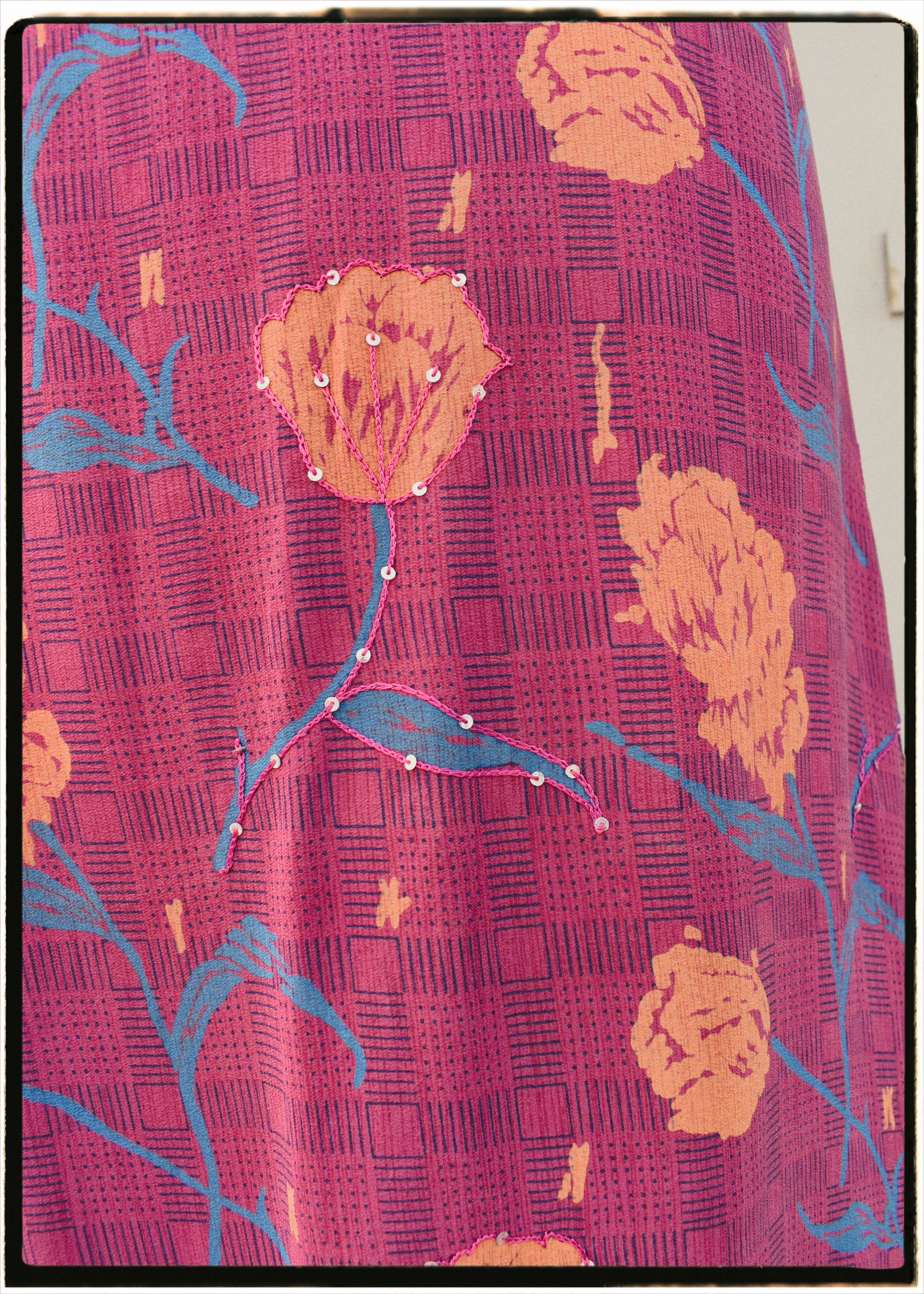 Rumex Silk Slip Dress ~ Baroque S & L