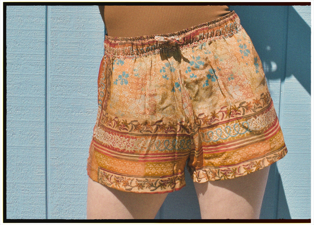 Fumaria Silk Shorts ~ Harvest S
