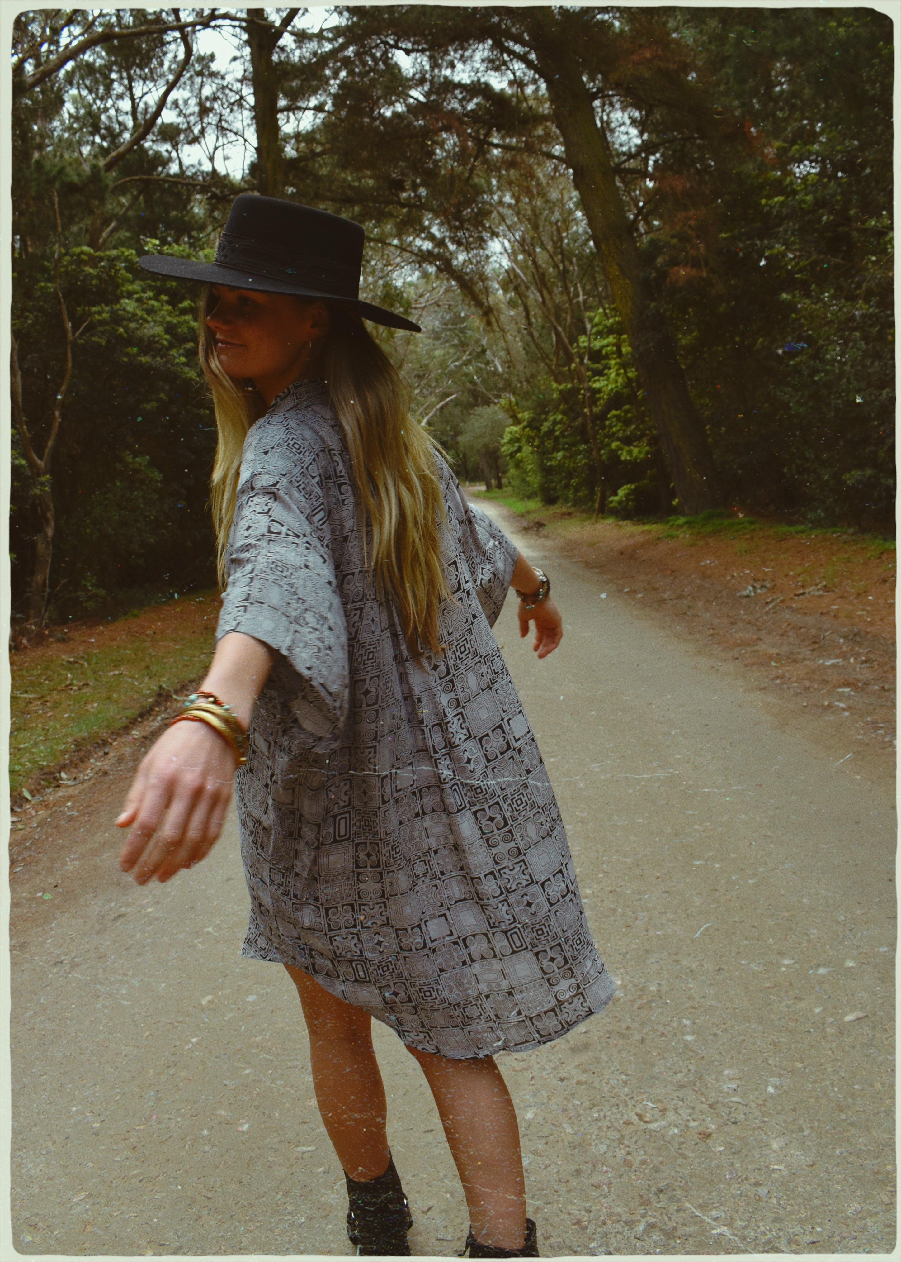 Astralagus Silk Crepe Oversized Shirt ~ Nimbus