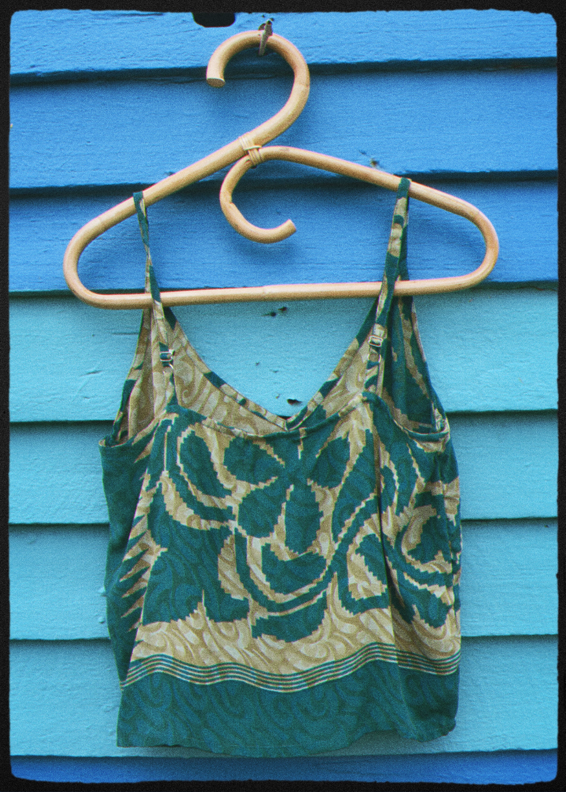 Reseda Silk Crepe Camisole Top ~ Emerald S