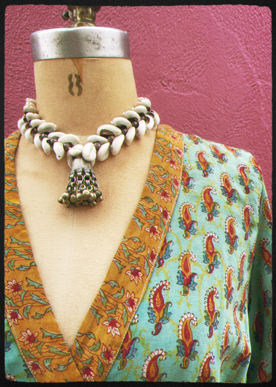 Caladium Silk Wrap Dress ~ Barbados XS