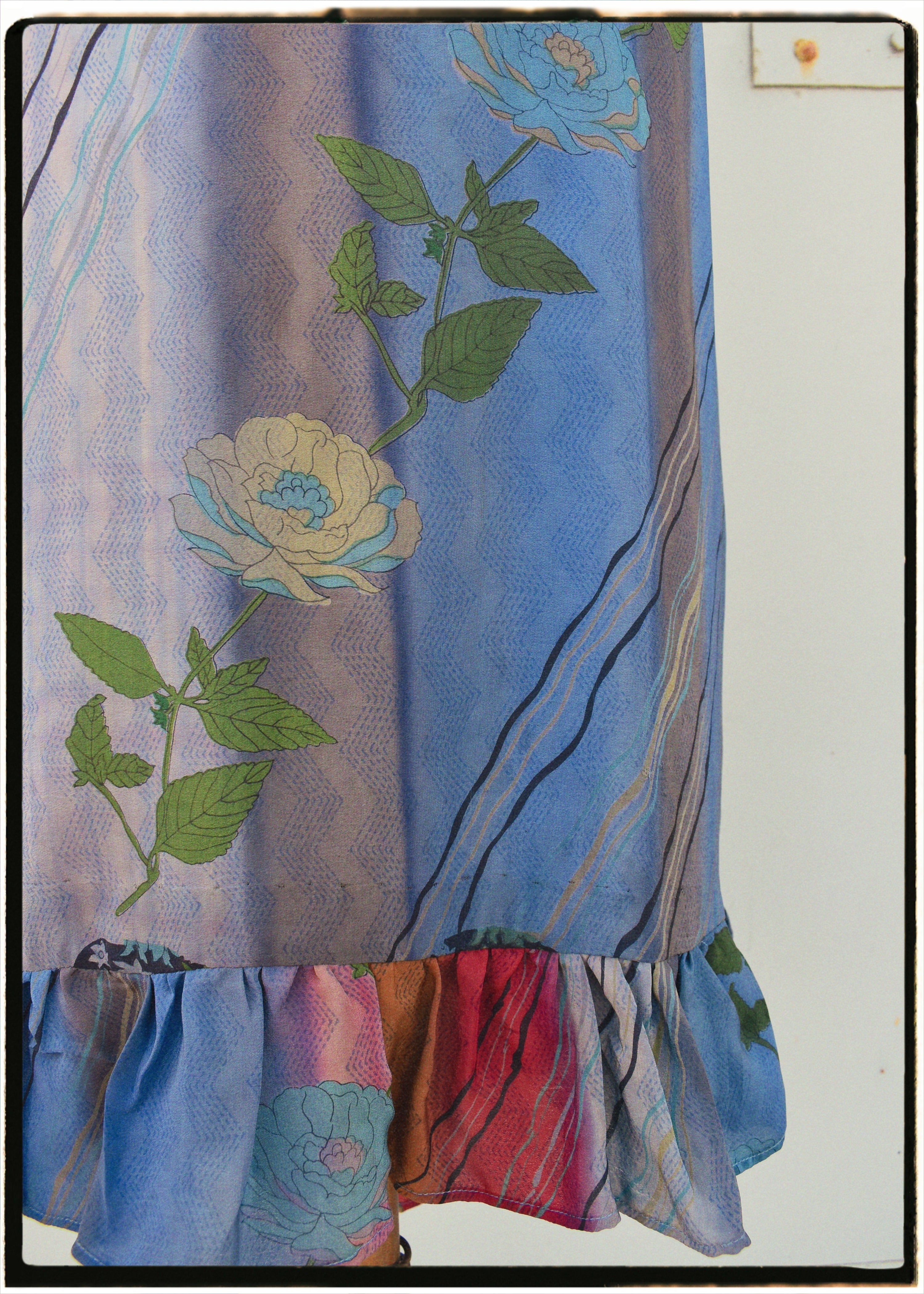 Rumex Silk Slip Dress ~ Flamenca M