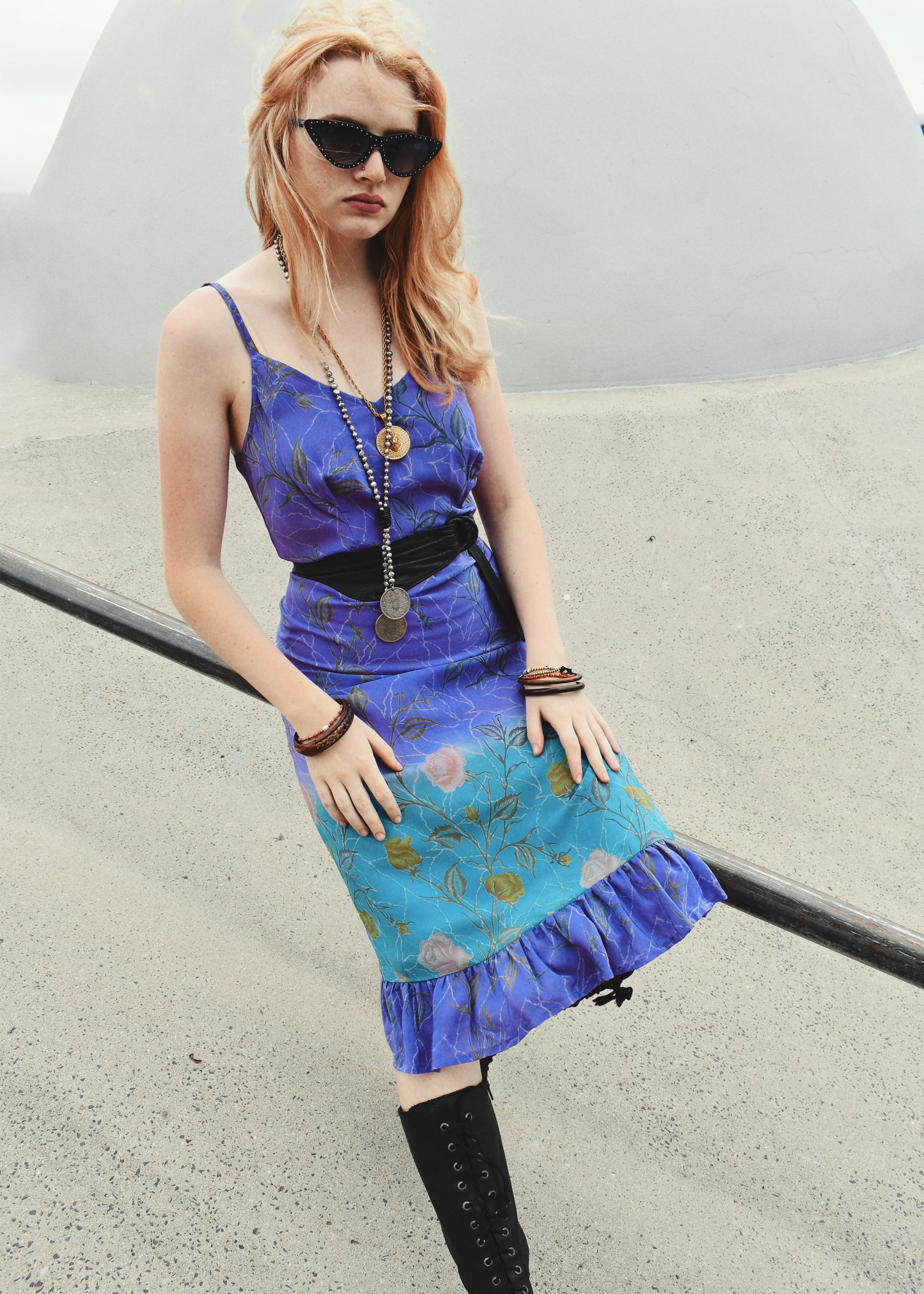 Rumex Silk Slip Dress ~ Liatris XS & XL