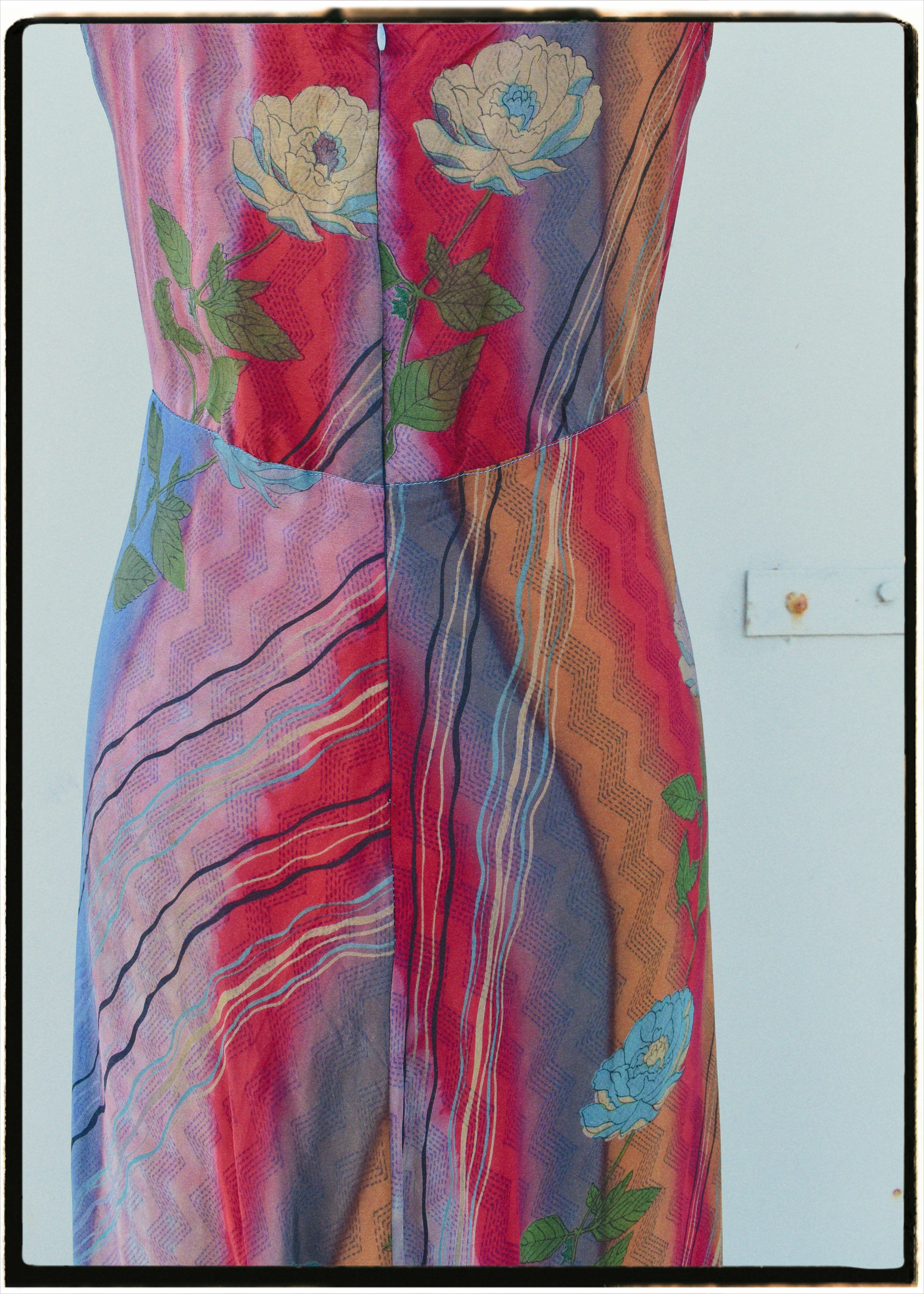 Rumex Silk Slip Dress ~ Flamenca M
