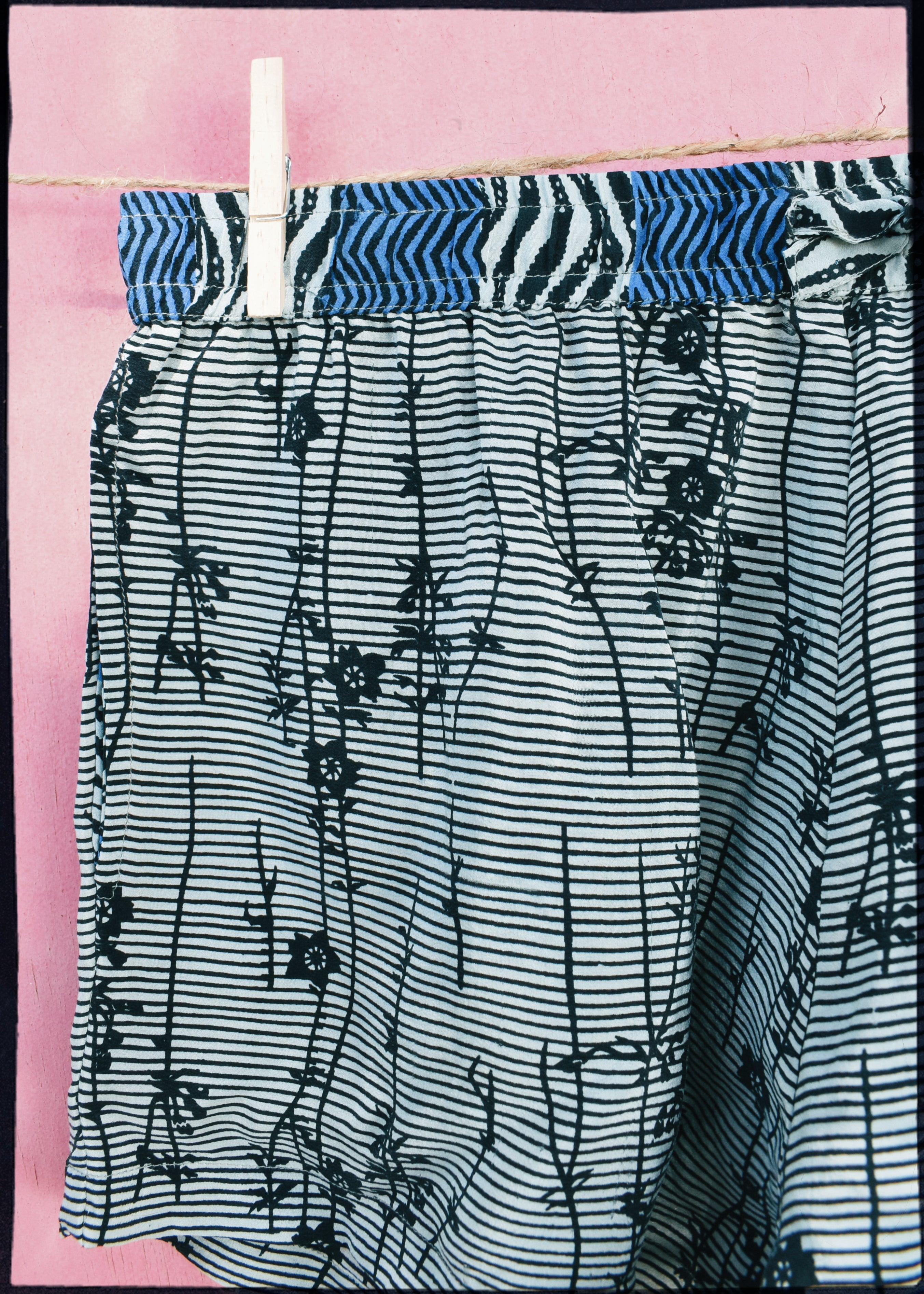 Fumaria Silk Shorts ~ Marble L