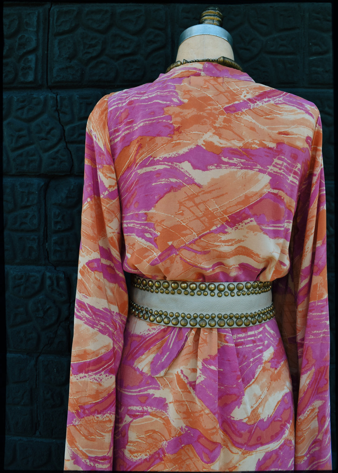 Caladium Silk Wrap Dress ~ Sun Kissed S