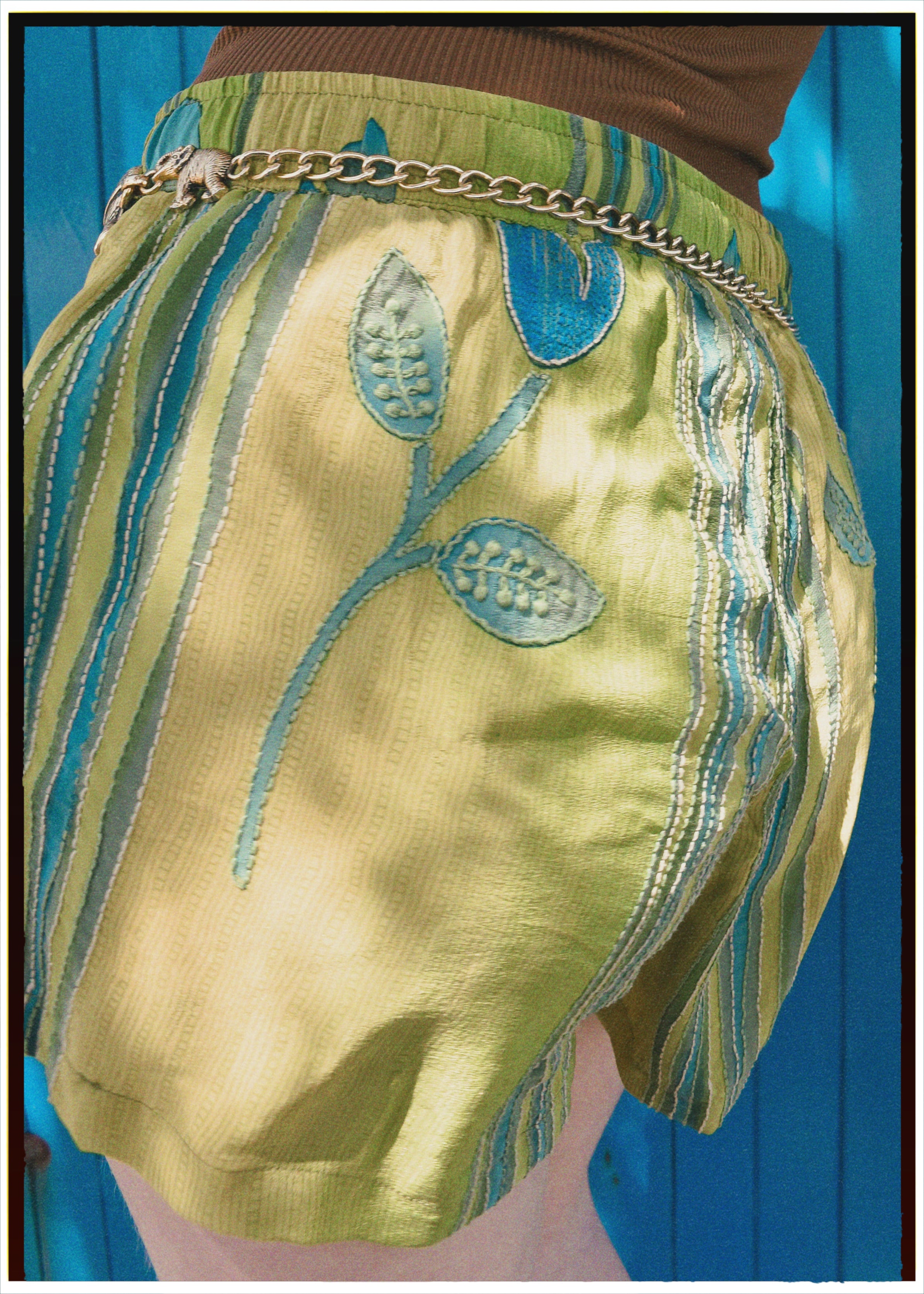 Fumaria Silk Shorts ~ Kantha M