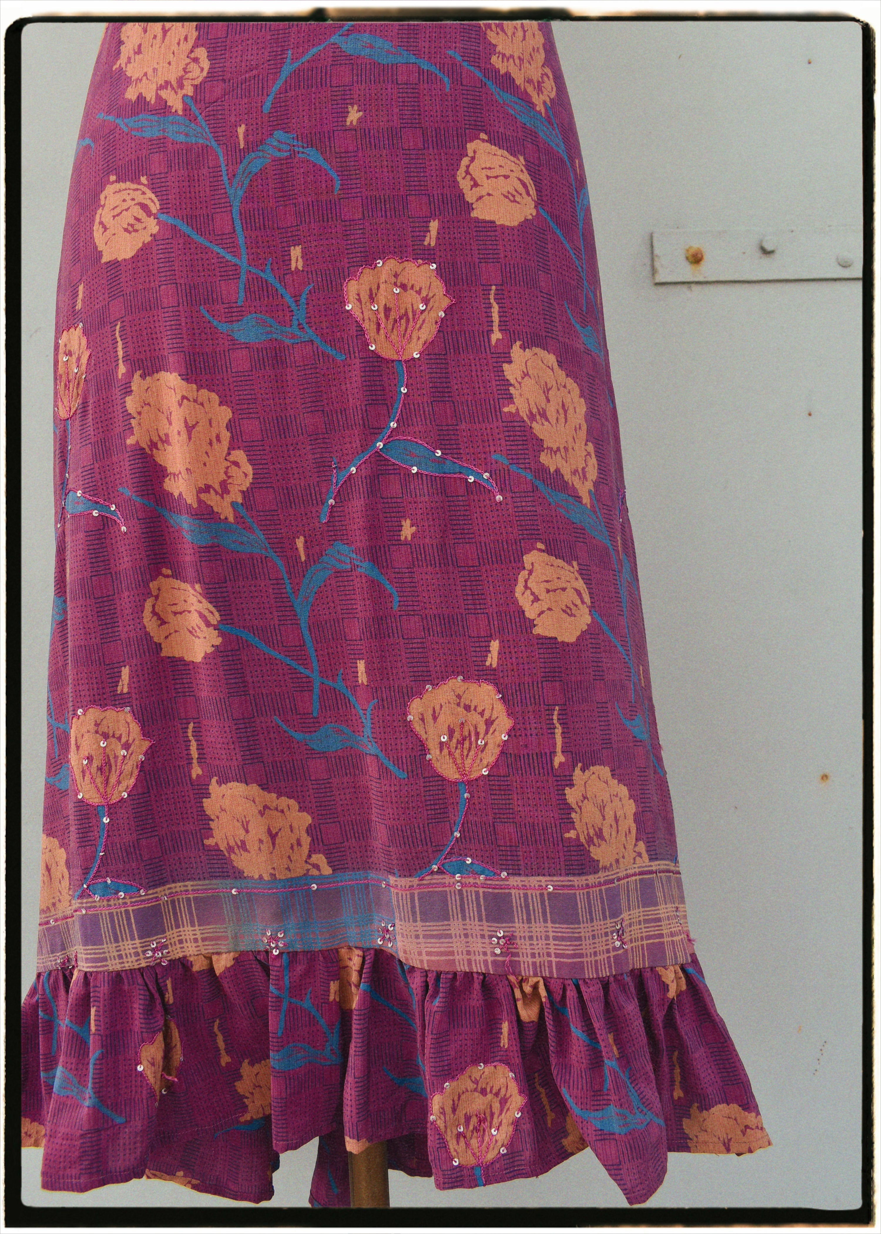 Rumex Silk Slip Dress ~ Baroque S & L